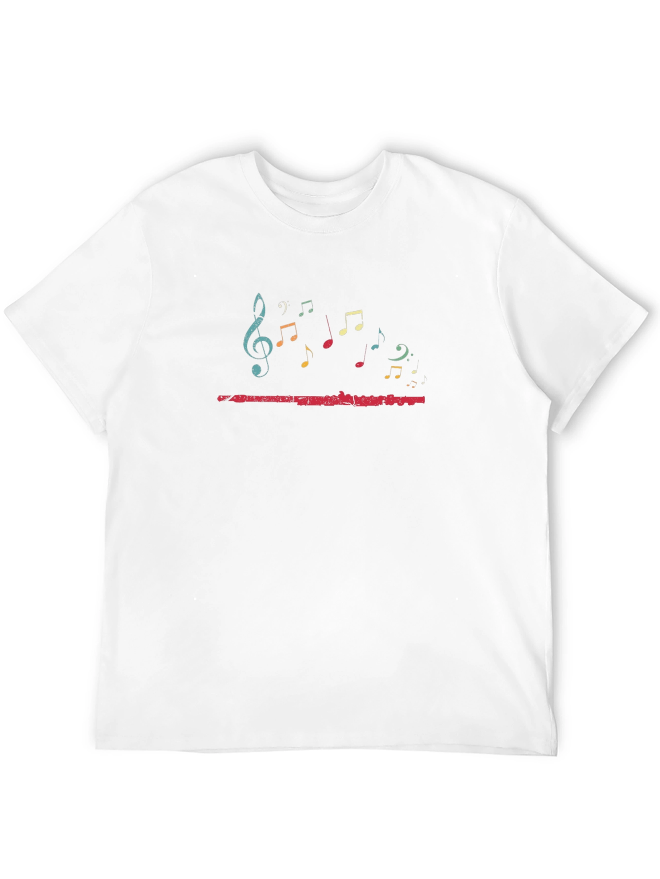 Musical Note Graphic Black T-Shirt
