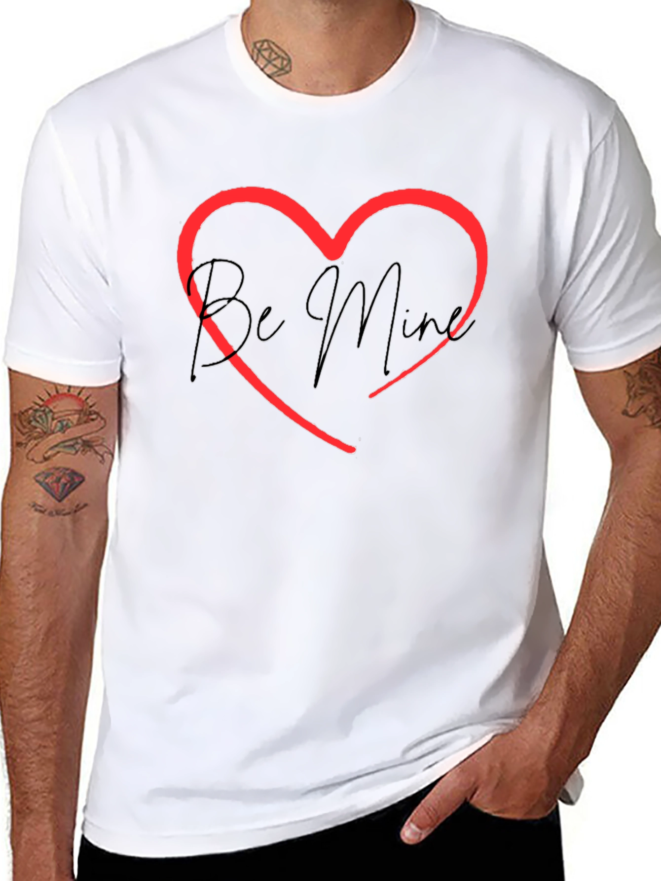 Be Mine Heart Graphic Tee