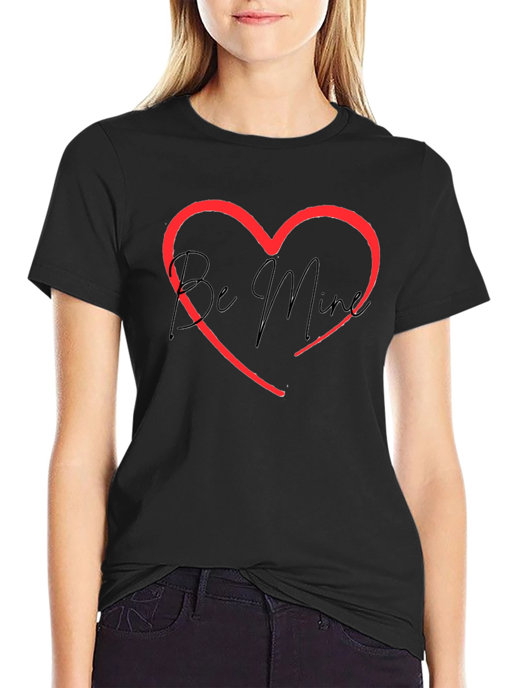 Be Mine Heart Graphic Tee