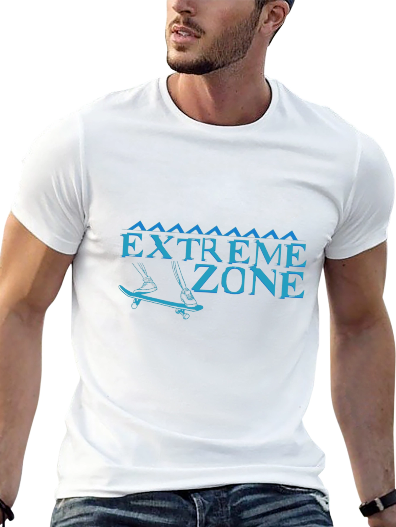 Extreme Zone Skater T-Shirt - Black