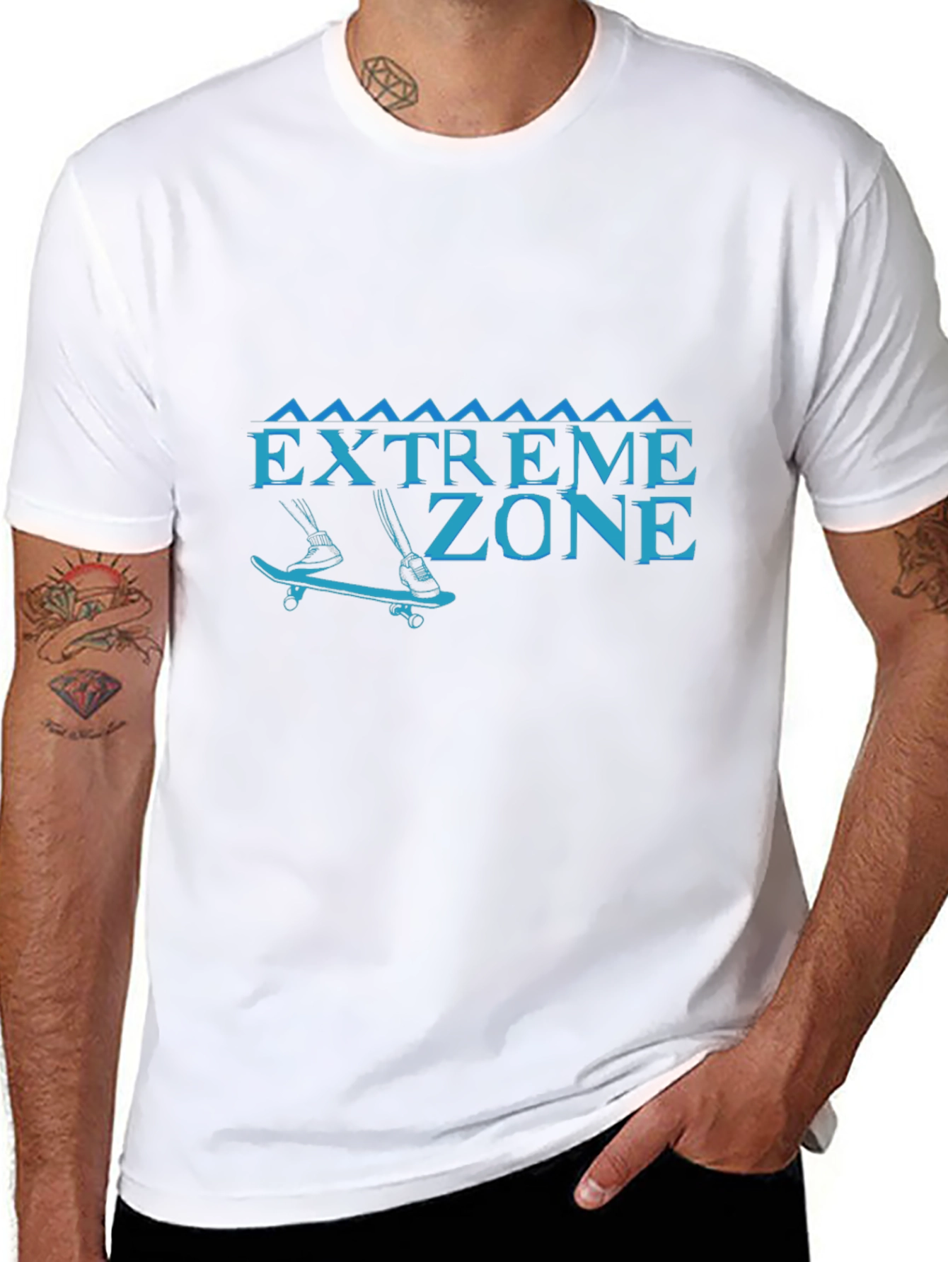 Extreme Zone Skater T-Shirt - Black