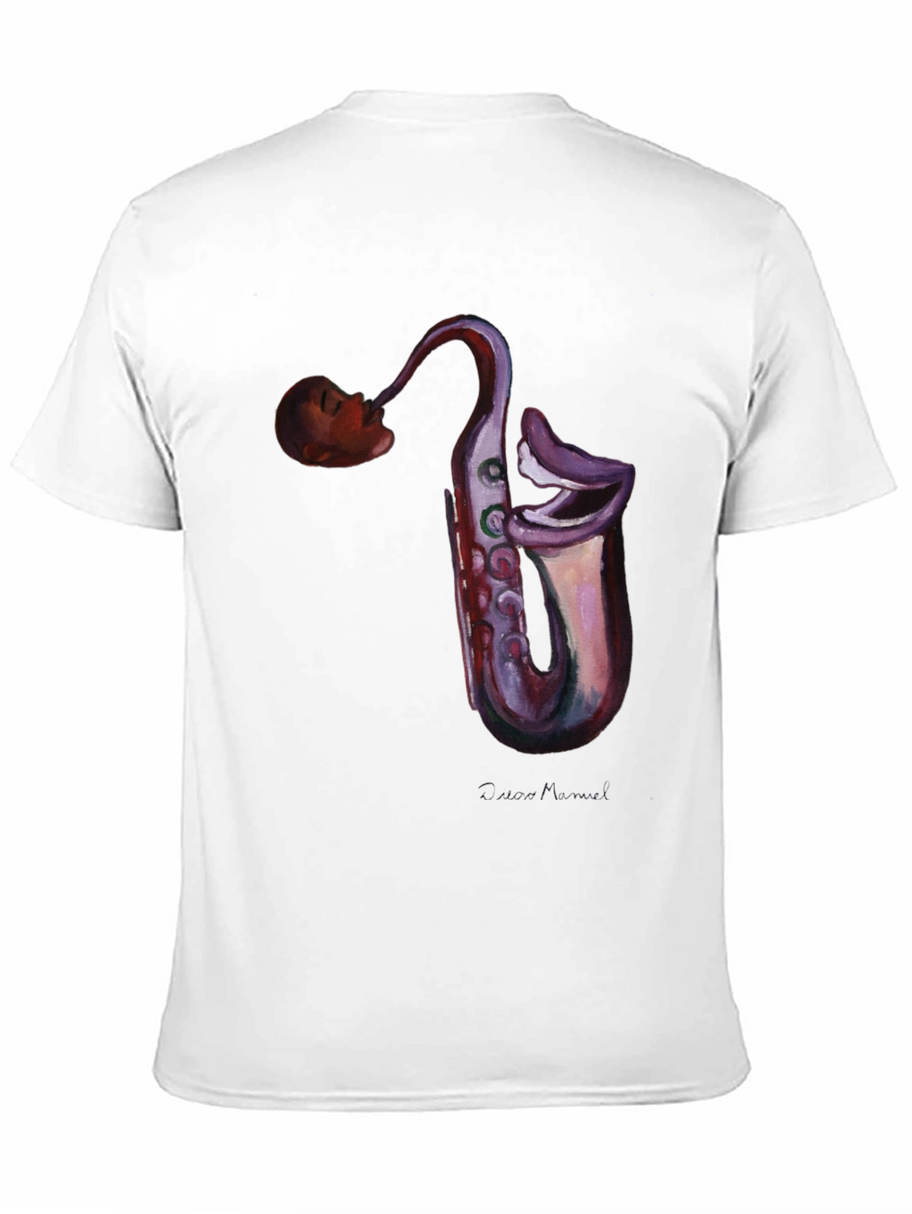 Saxophone Head T-Shirt - Unique Music Lover Tee