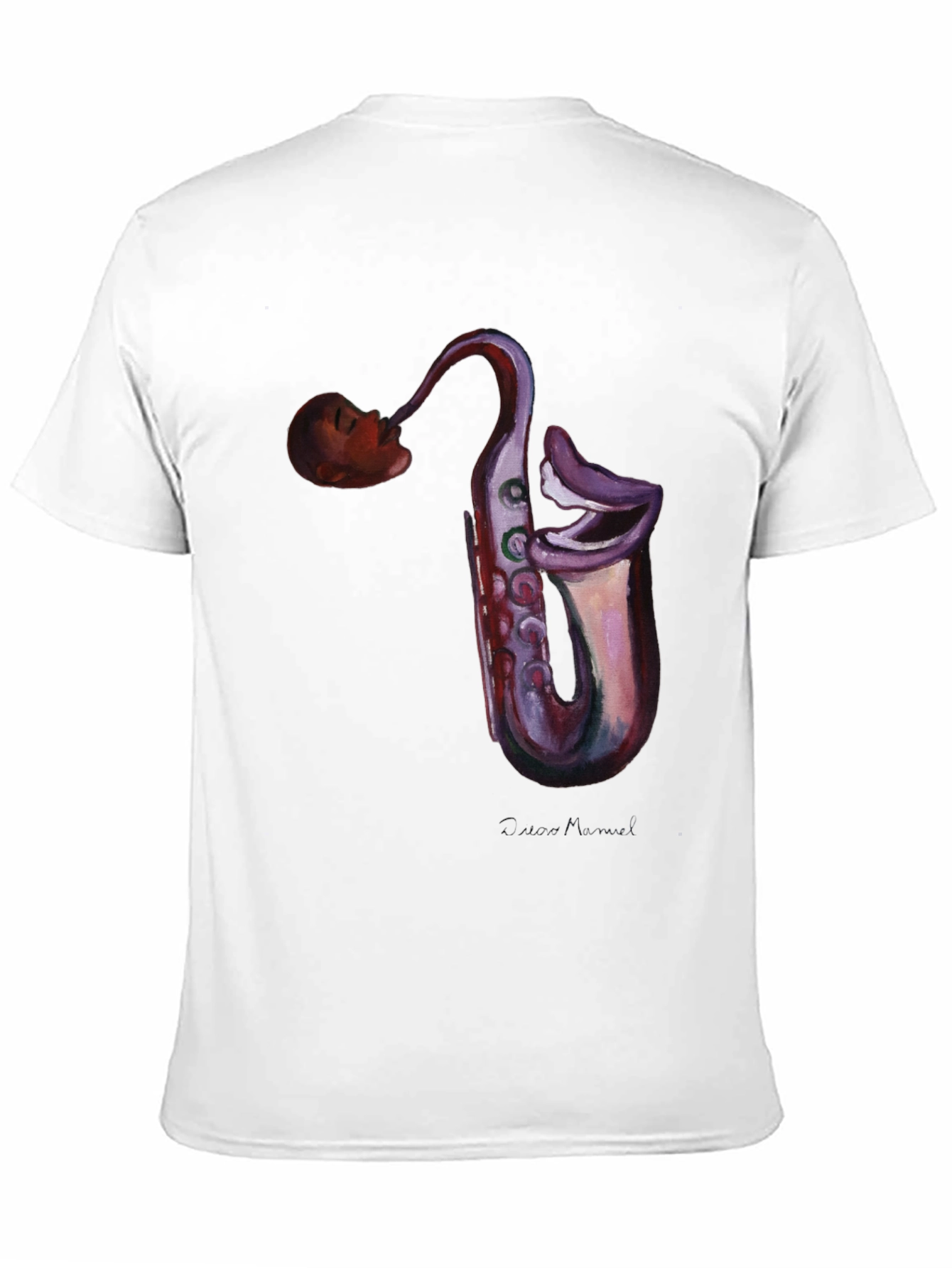 Saxophone Head T-Shirt - Unique Music Lover Tee