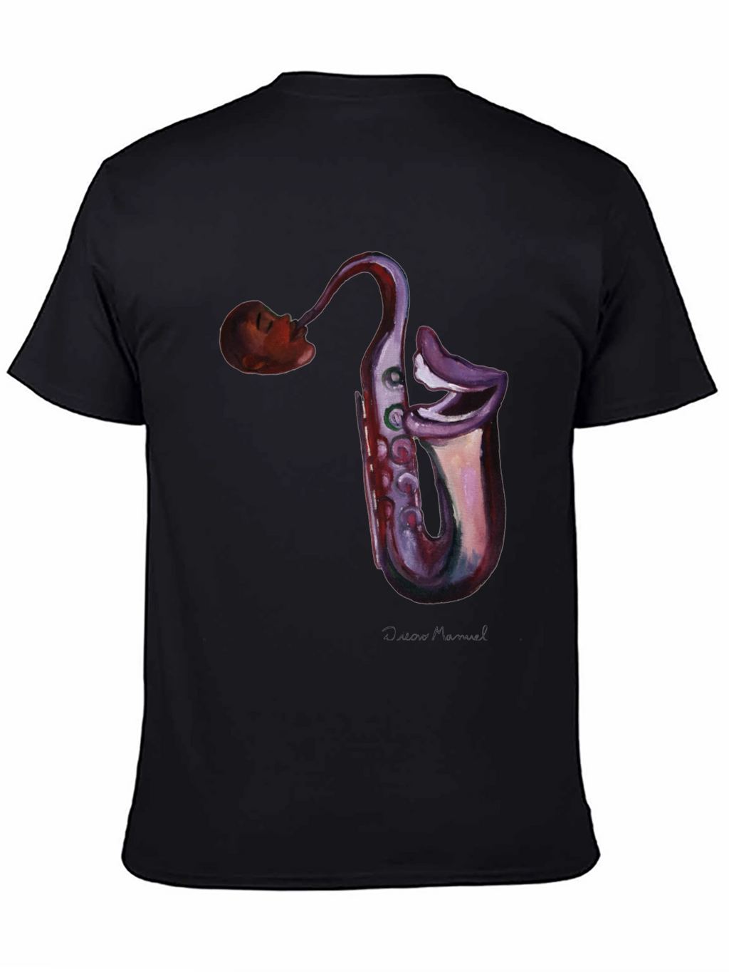 Saxophone Head T-Shirt - Unique Music Lover Tee