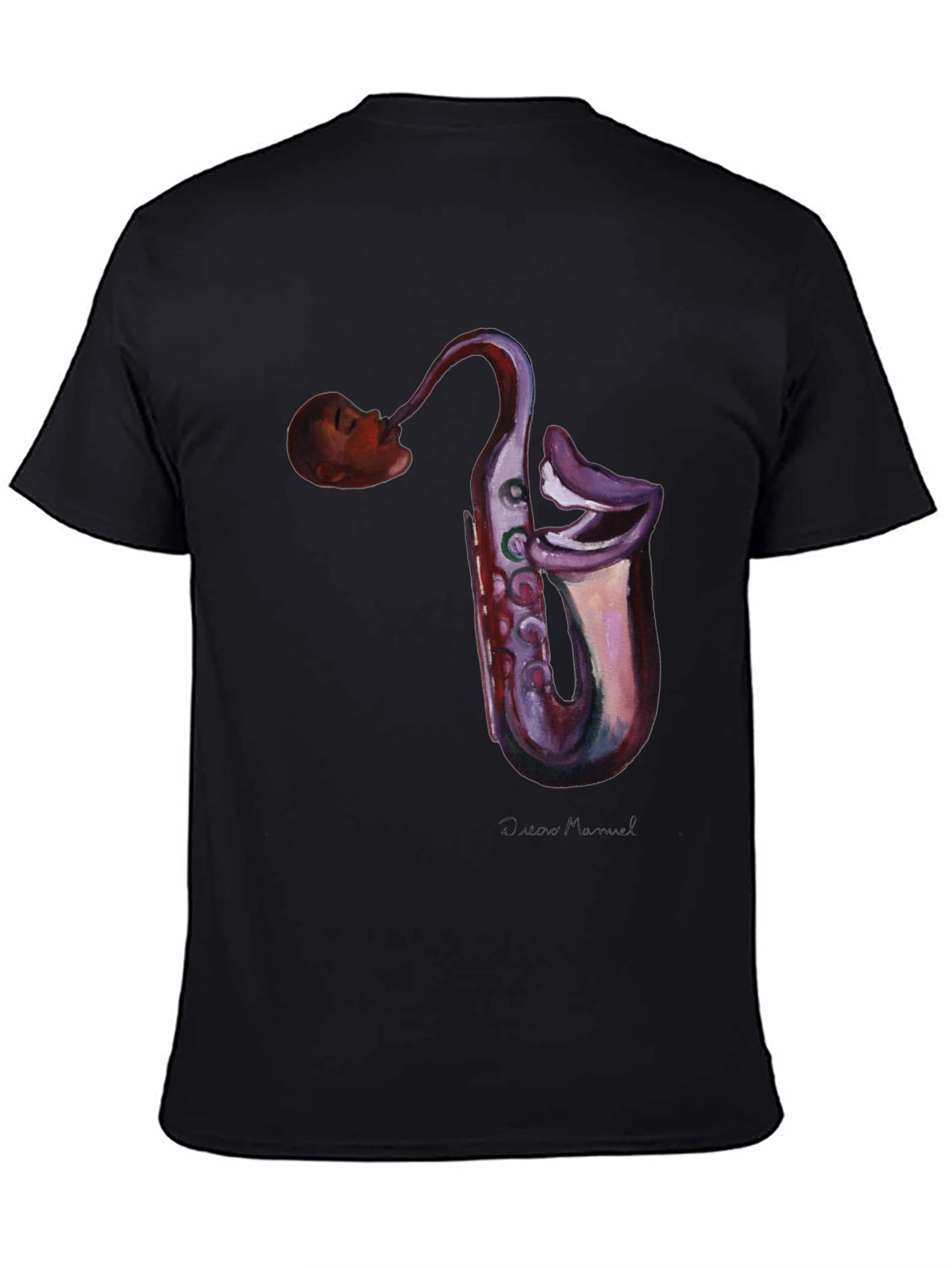 Saxophone Head T-Shirt - Unique Music Lover Tee