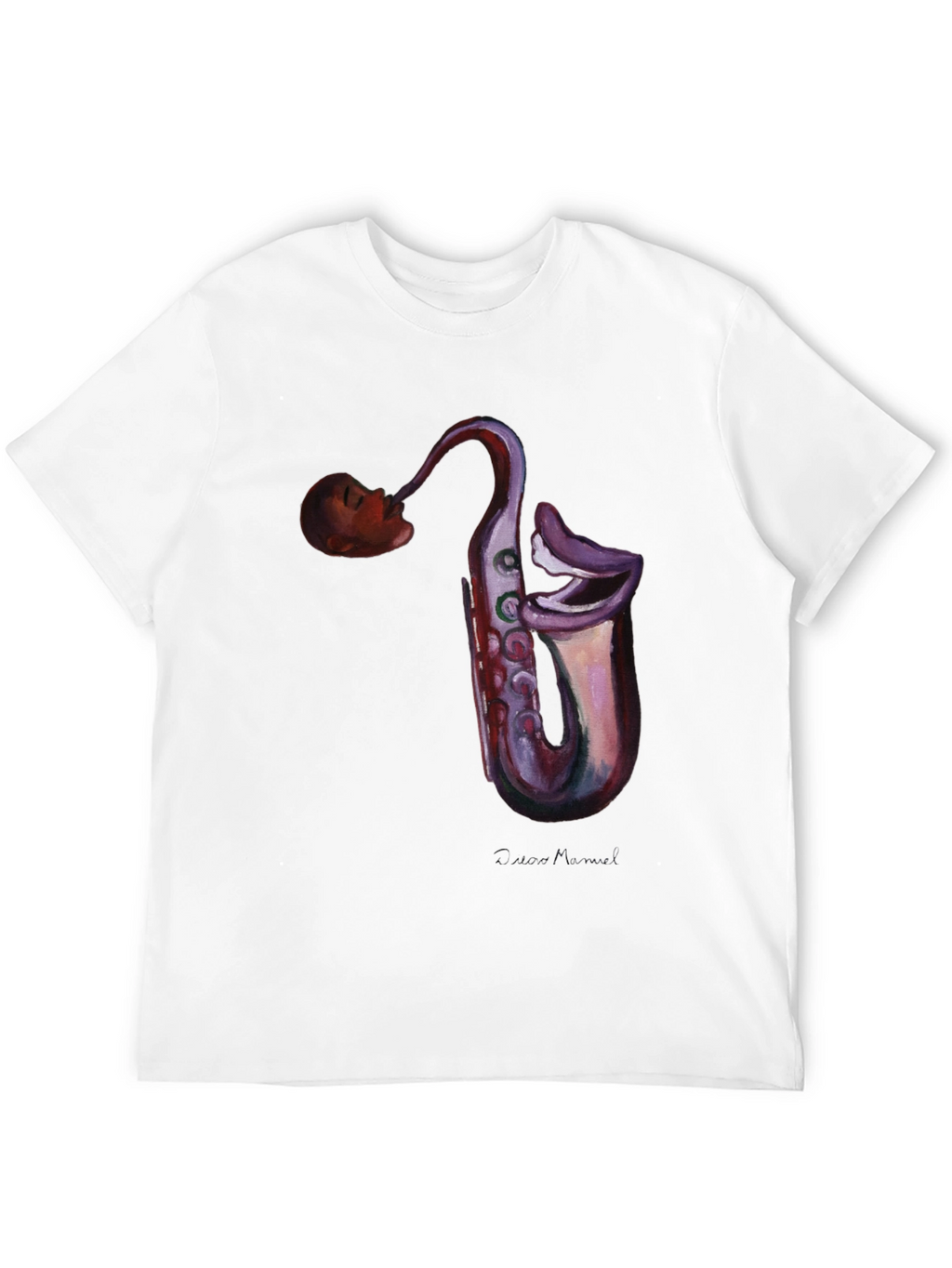 Saxophone Head T-Shirt - Unique Music Lover Tee