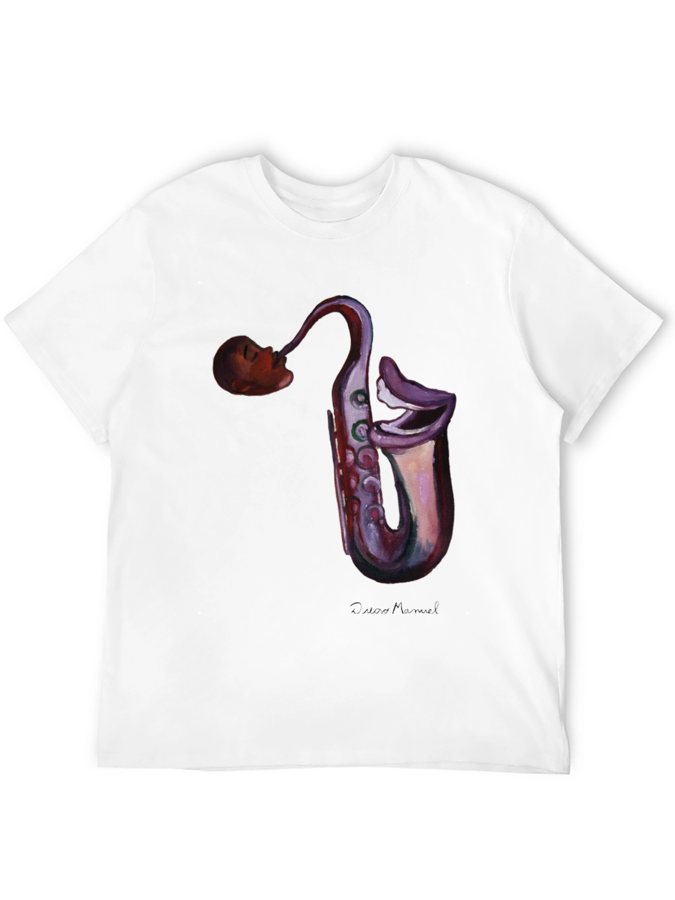 Saxophone Head T-Shirt - Unique Music Lover Tee