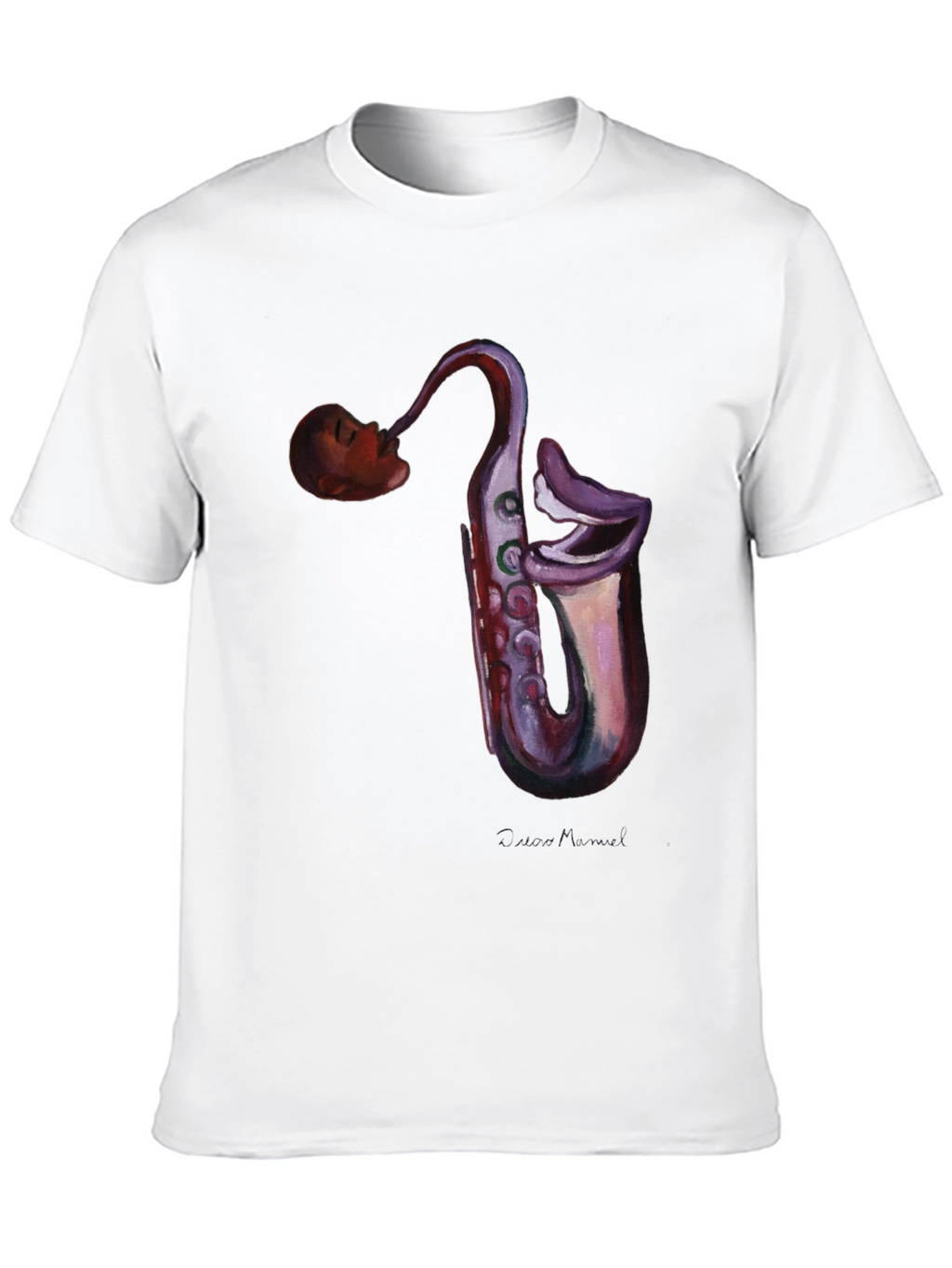 Saxophone Head T-Shirt - Unique Music Lover Tee