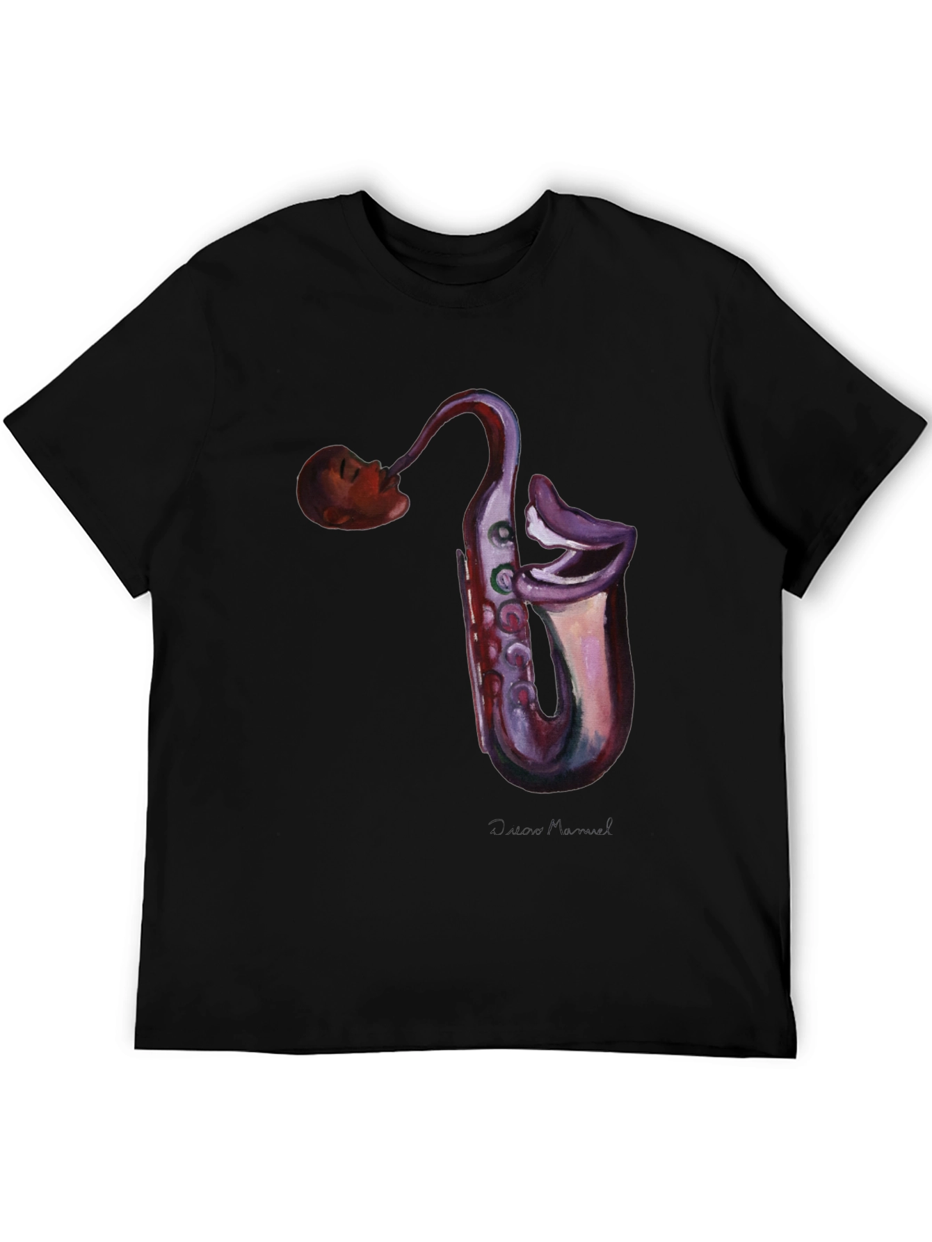 Saxophone Head T-Shirt - Unique Music Lover Tee