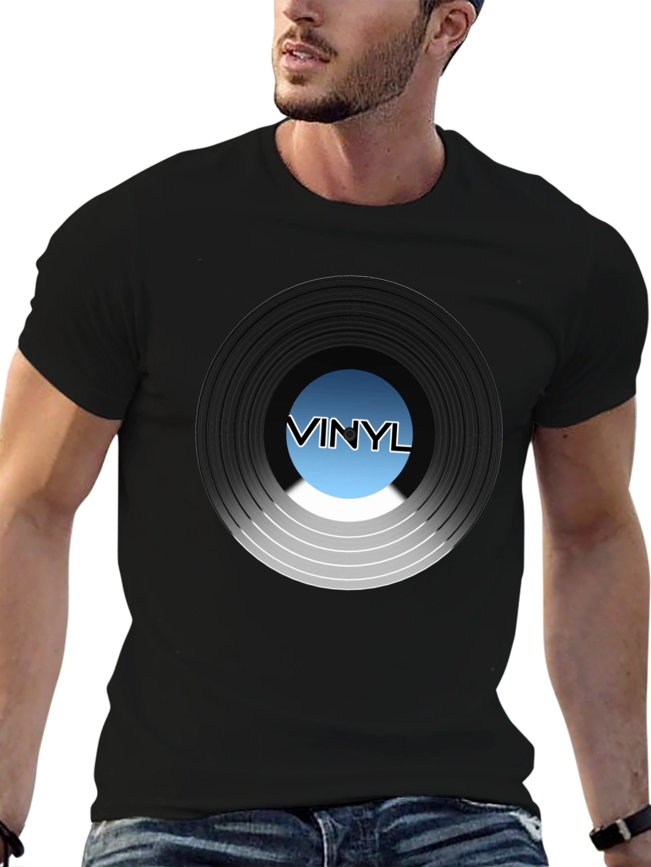 Vinyl Record Graphic T-Shirt - Music Lover Tee