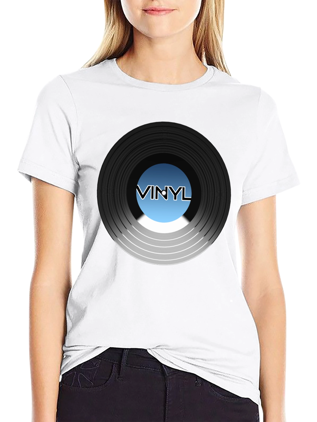 Vinyl Record Graphic T-Shirt - Music Lover Tee