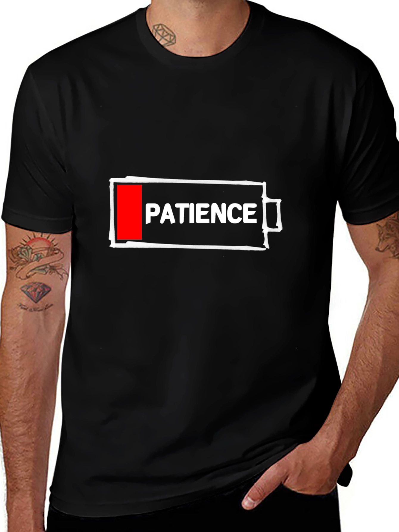Low Patience Battery T-Shirt - Black