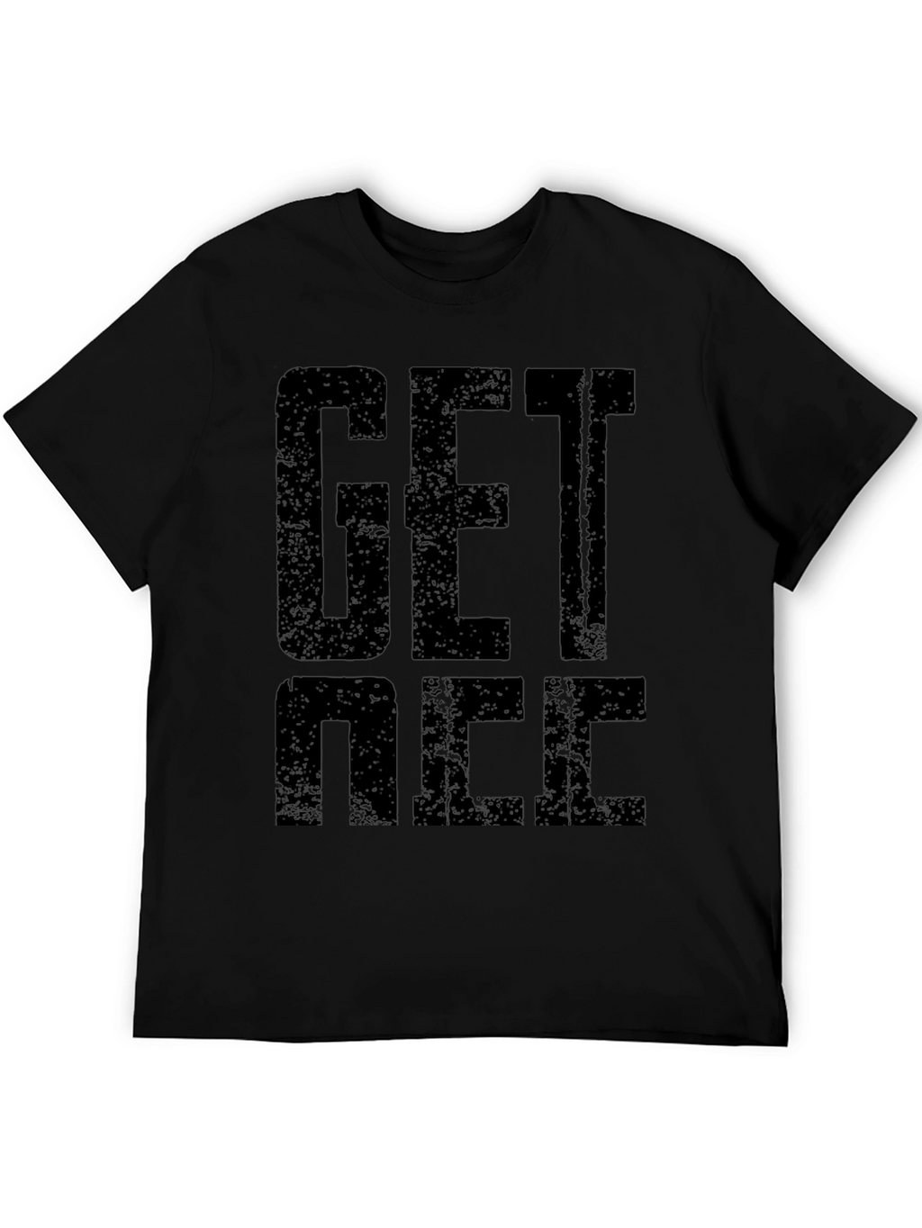Get Nice Black Graphic T-Shirt