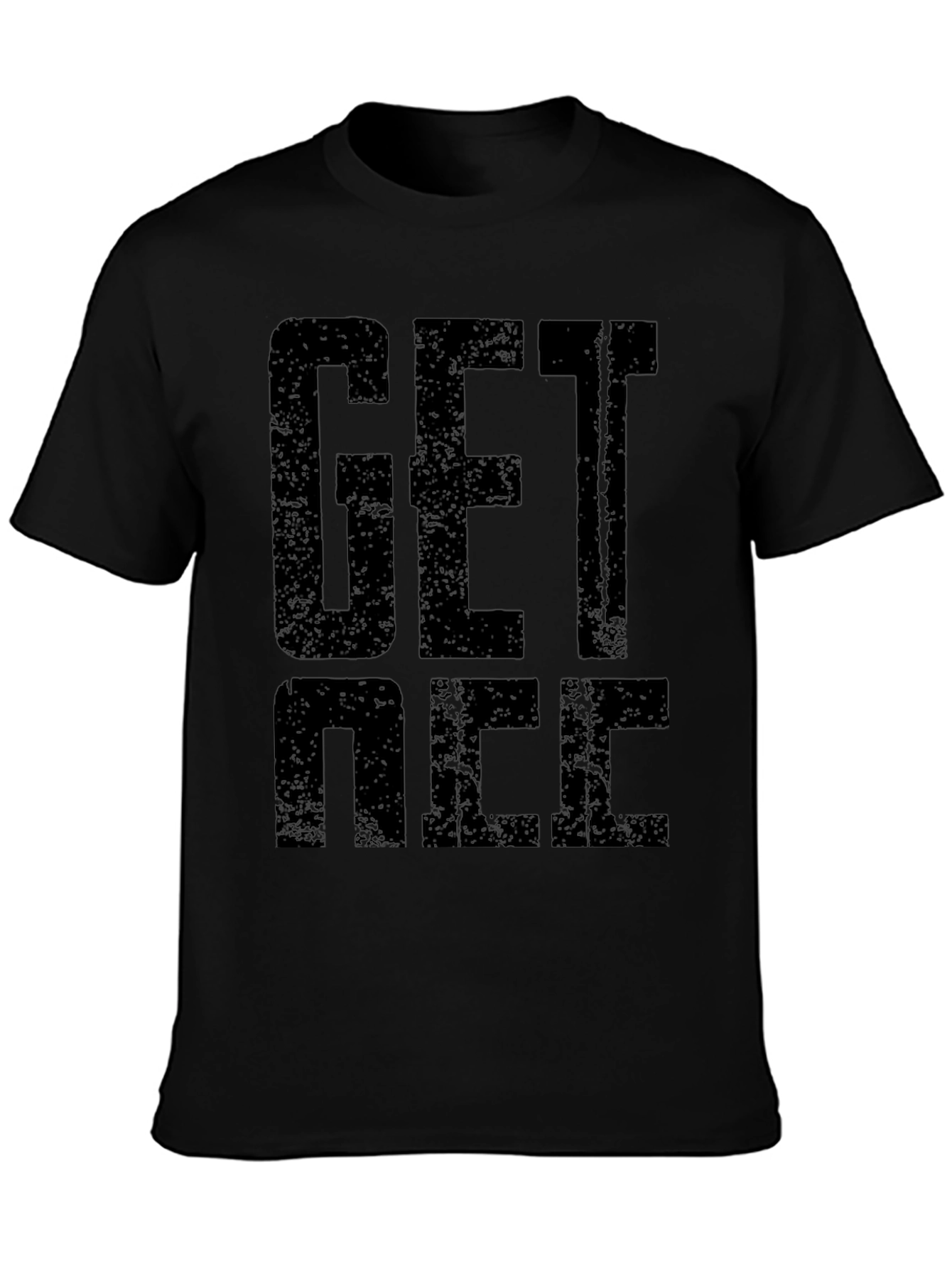 Get Nice Black Graphic T-Shirt