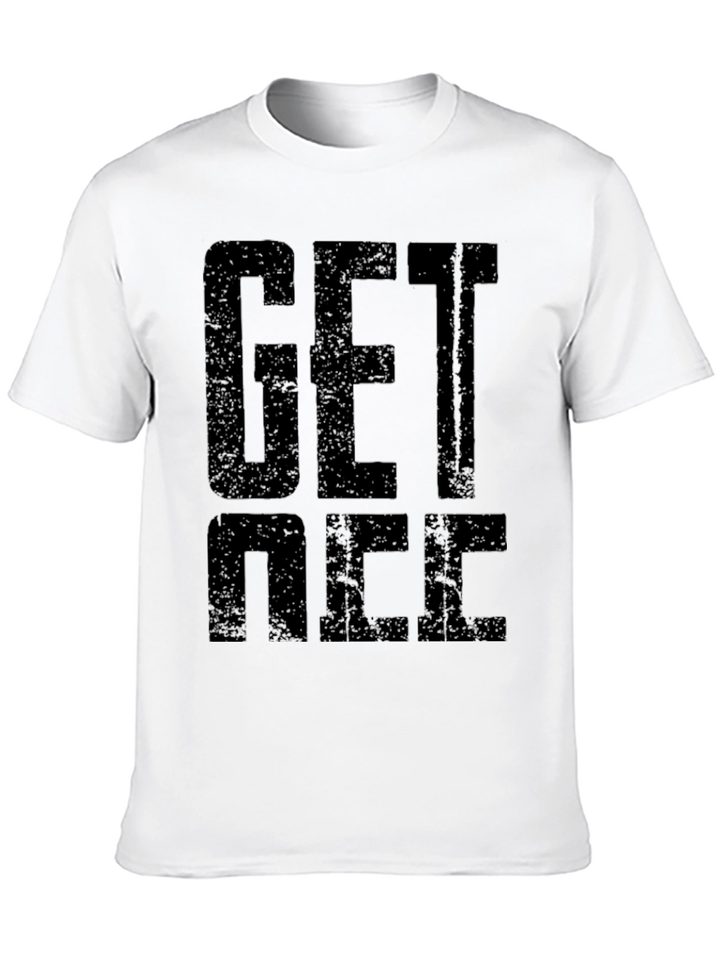 Get Nice Black Graphic T-Shirt