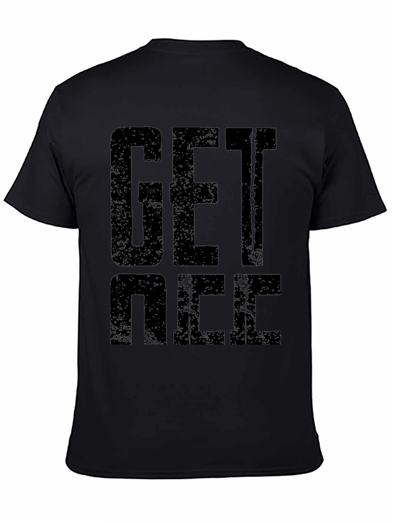 Get Nice Black Graphic T-Shirt