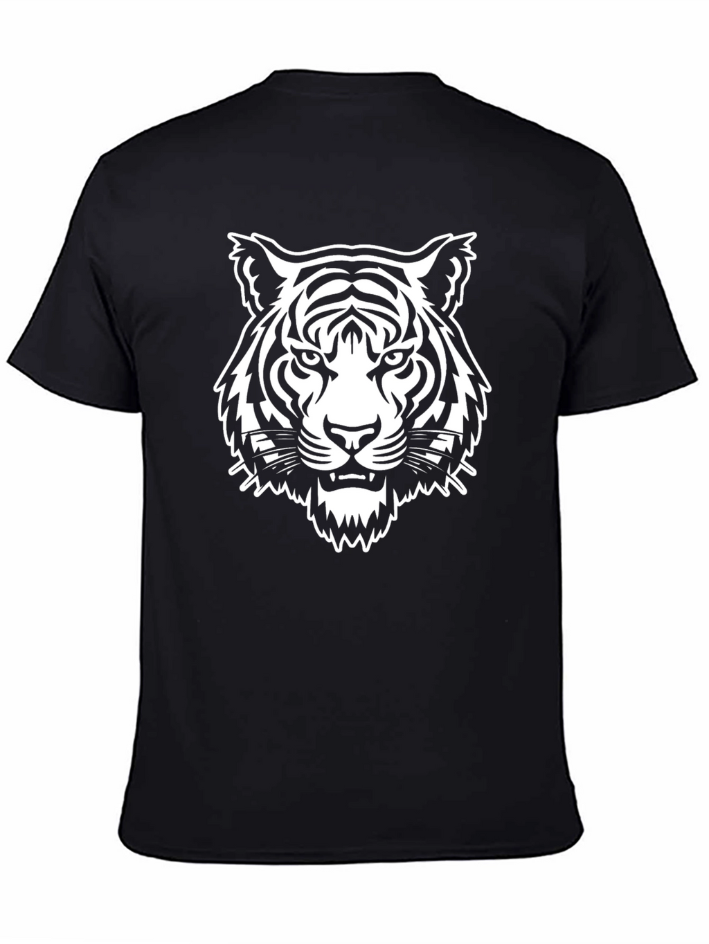 Tiger Graphic T-Shirt - Black Cotton Tee