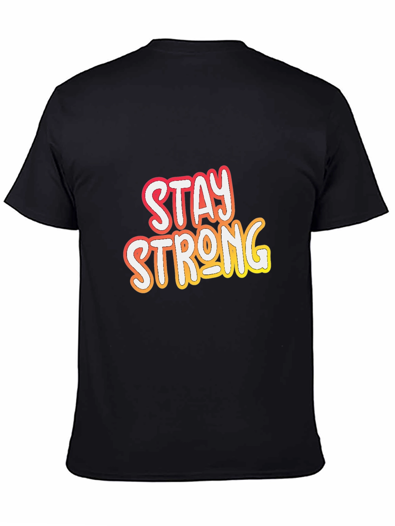 Stay Strong Black Graphic Tee