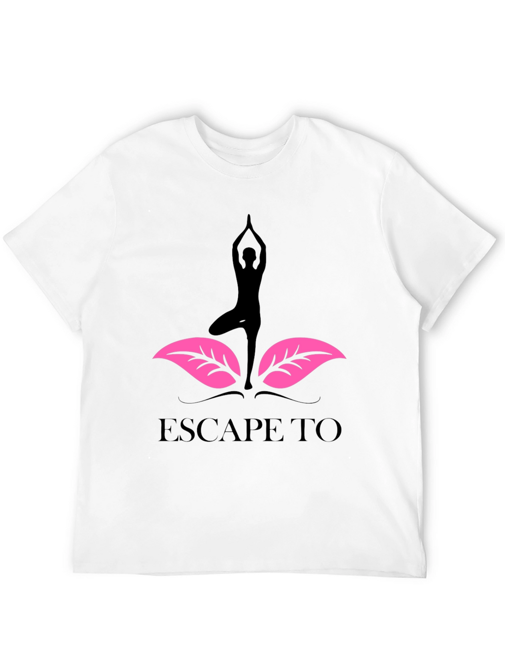 Yoga Escape T-Shirt - Black Graphic Tee