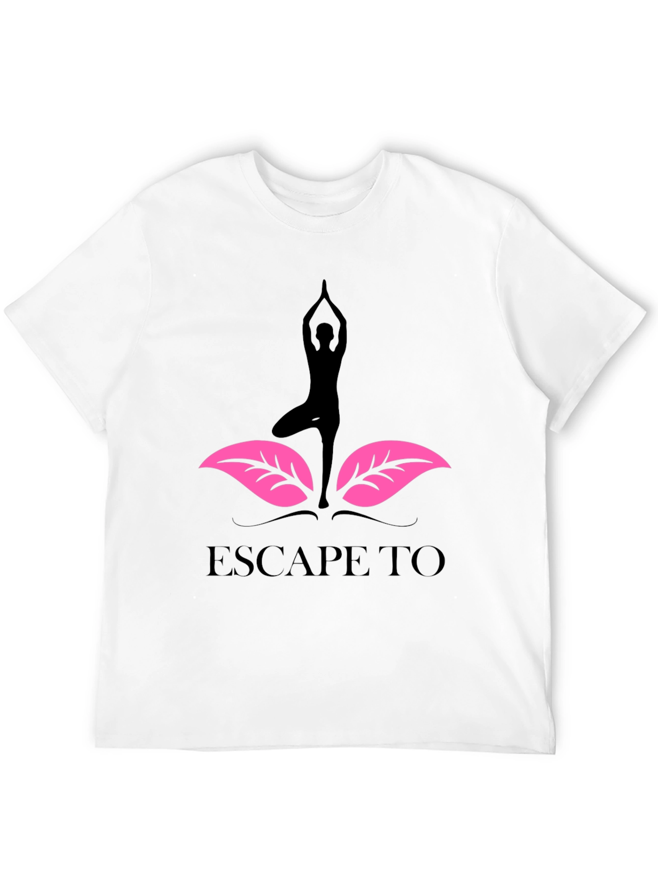 Yoga Escape T-Shirt - Black Graphic Tee
