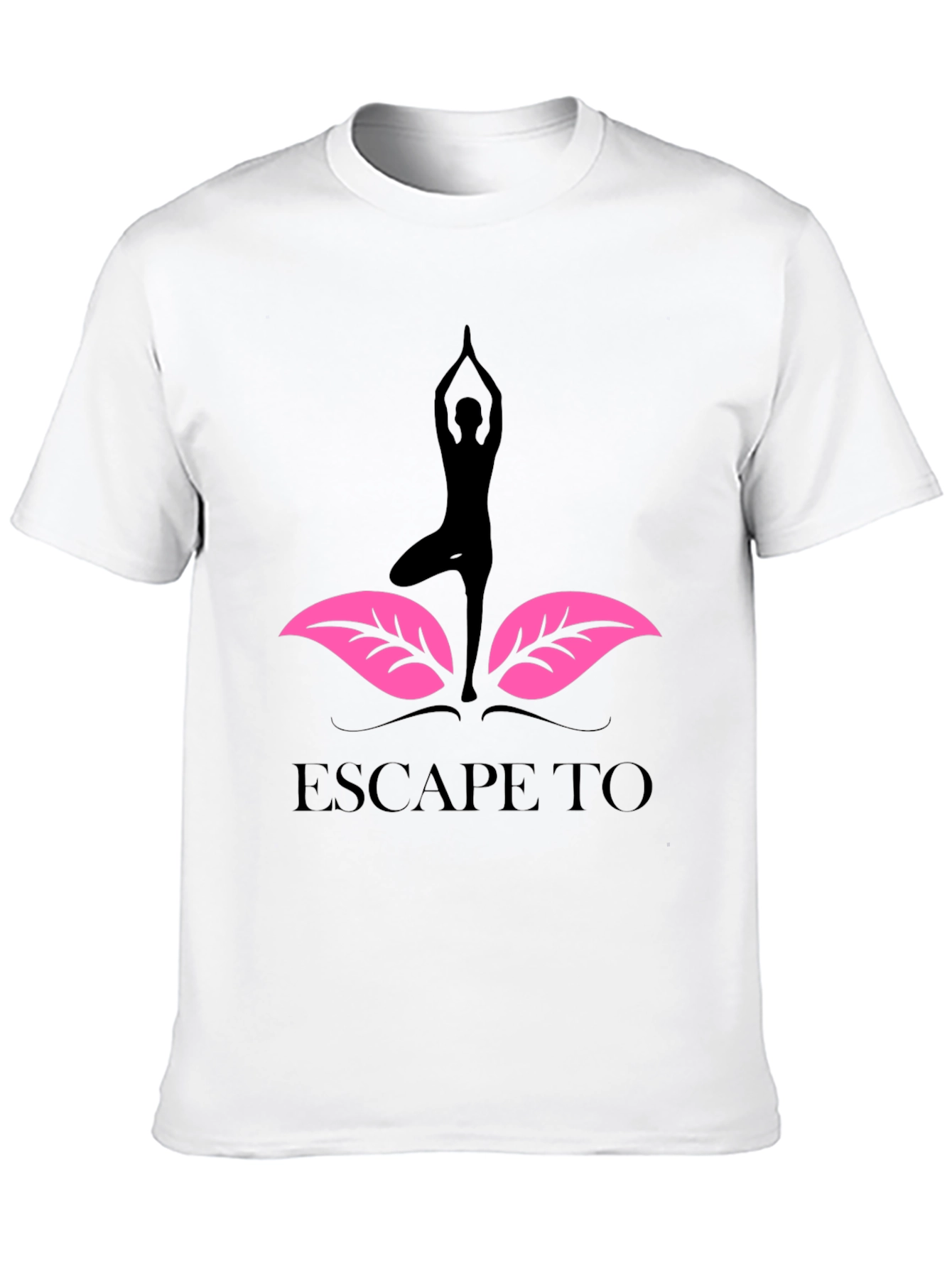 Yoga Escape T-Shirt - Black Graphic Tee