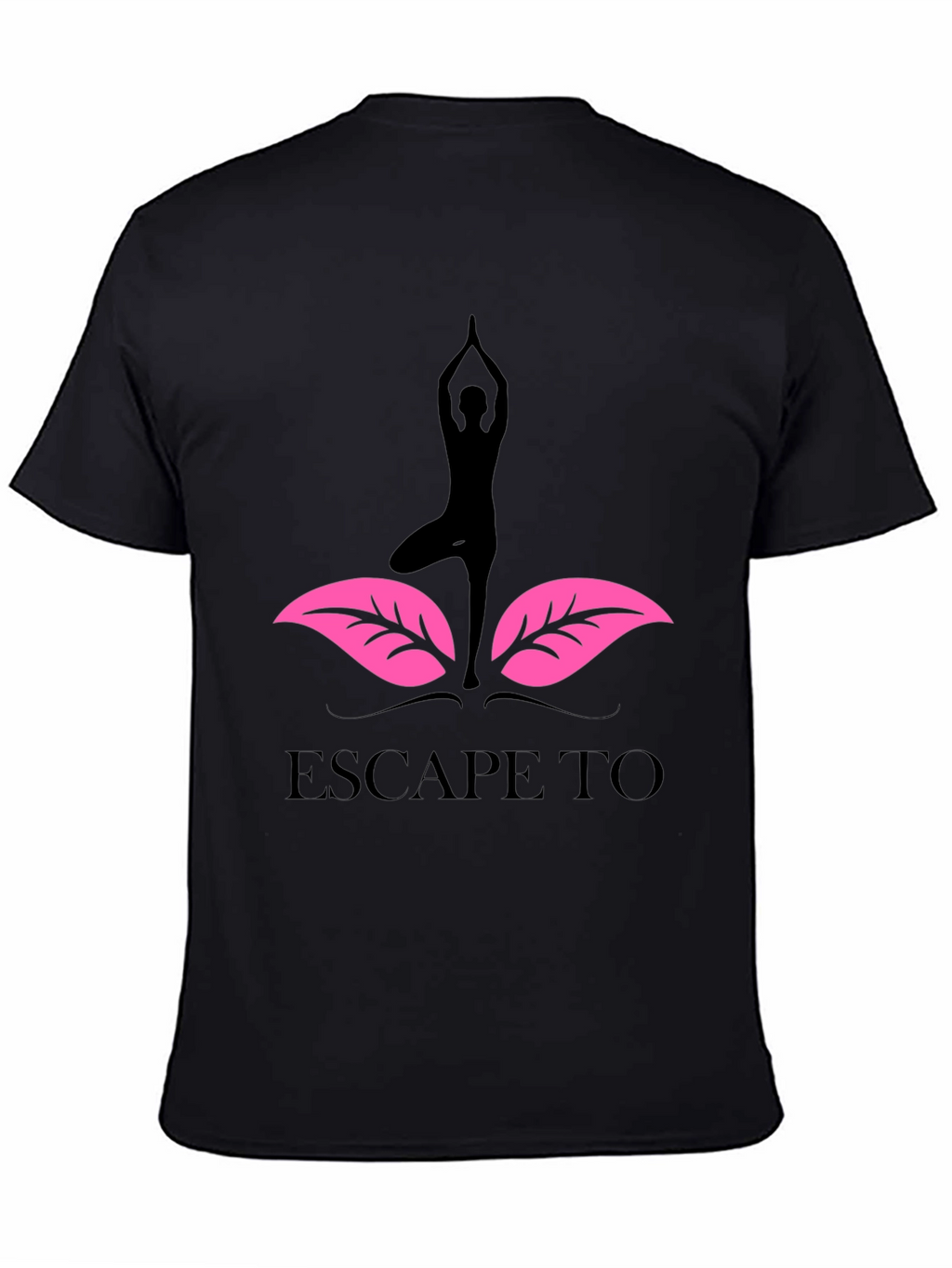 Yoga Escape T-Shirt - Black Graphic Tee