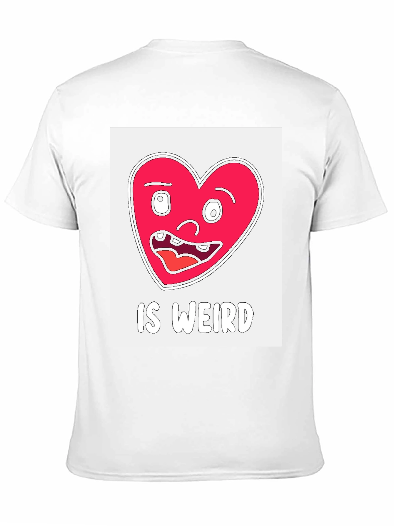 Weird Heart Graphic T-Shirt - Black