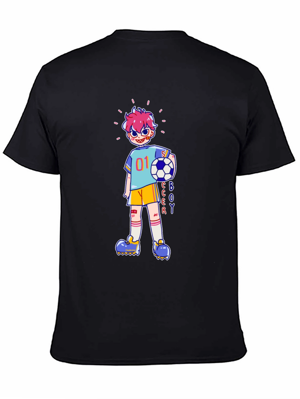 Soccer Boy Cartoon Graphic Tee