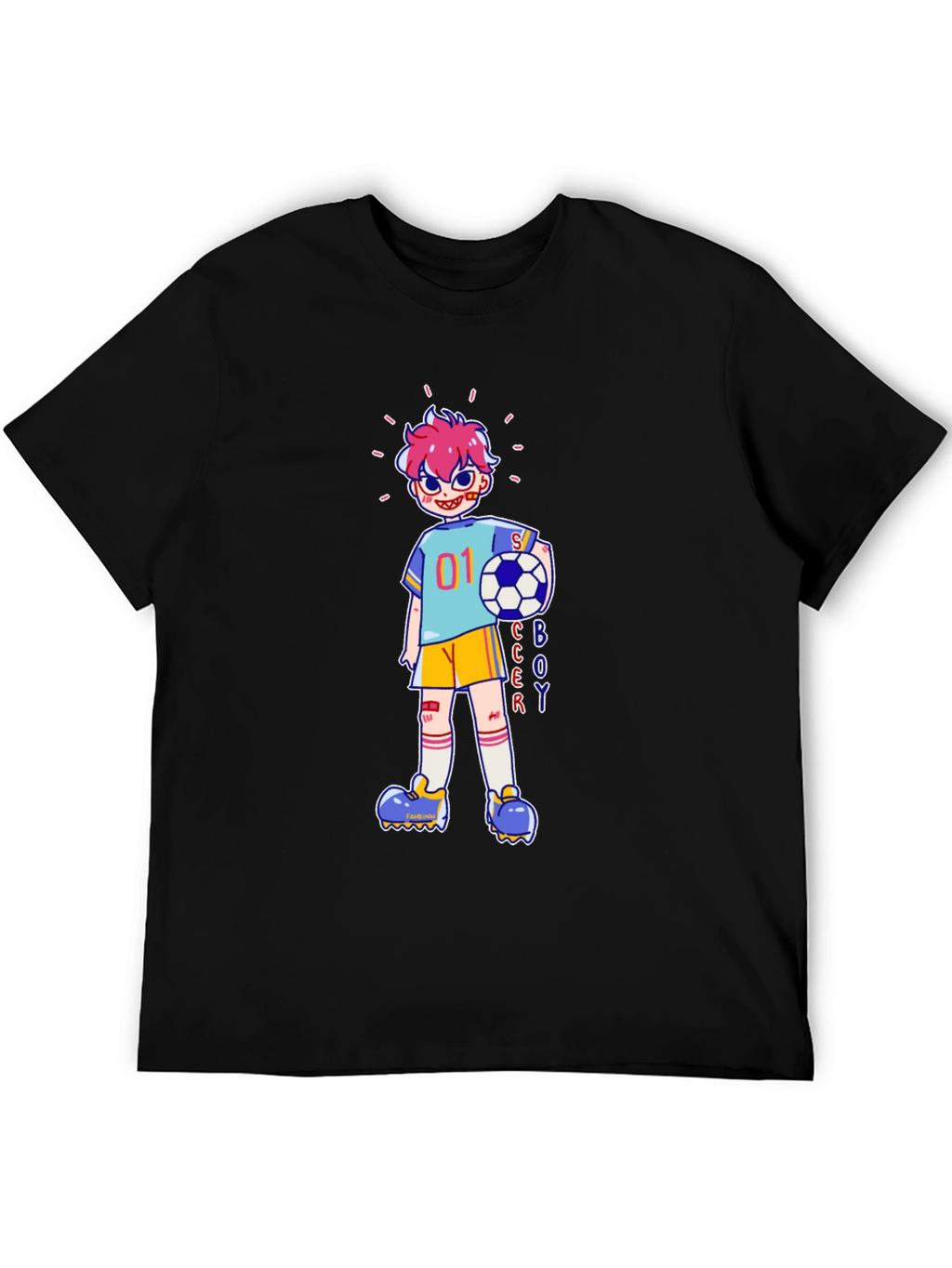 Soccer Boy Cartoon Graphic Tee