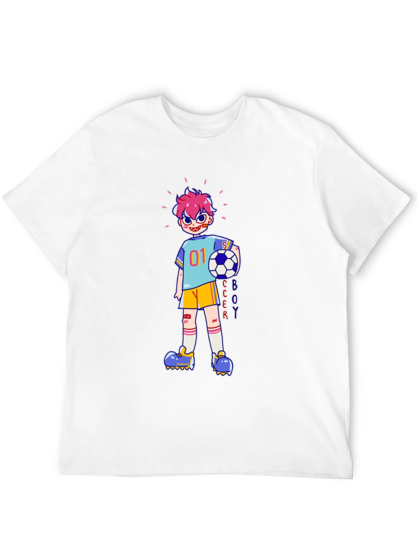 Soccer Boy Cartoon Graphic Tee