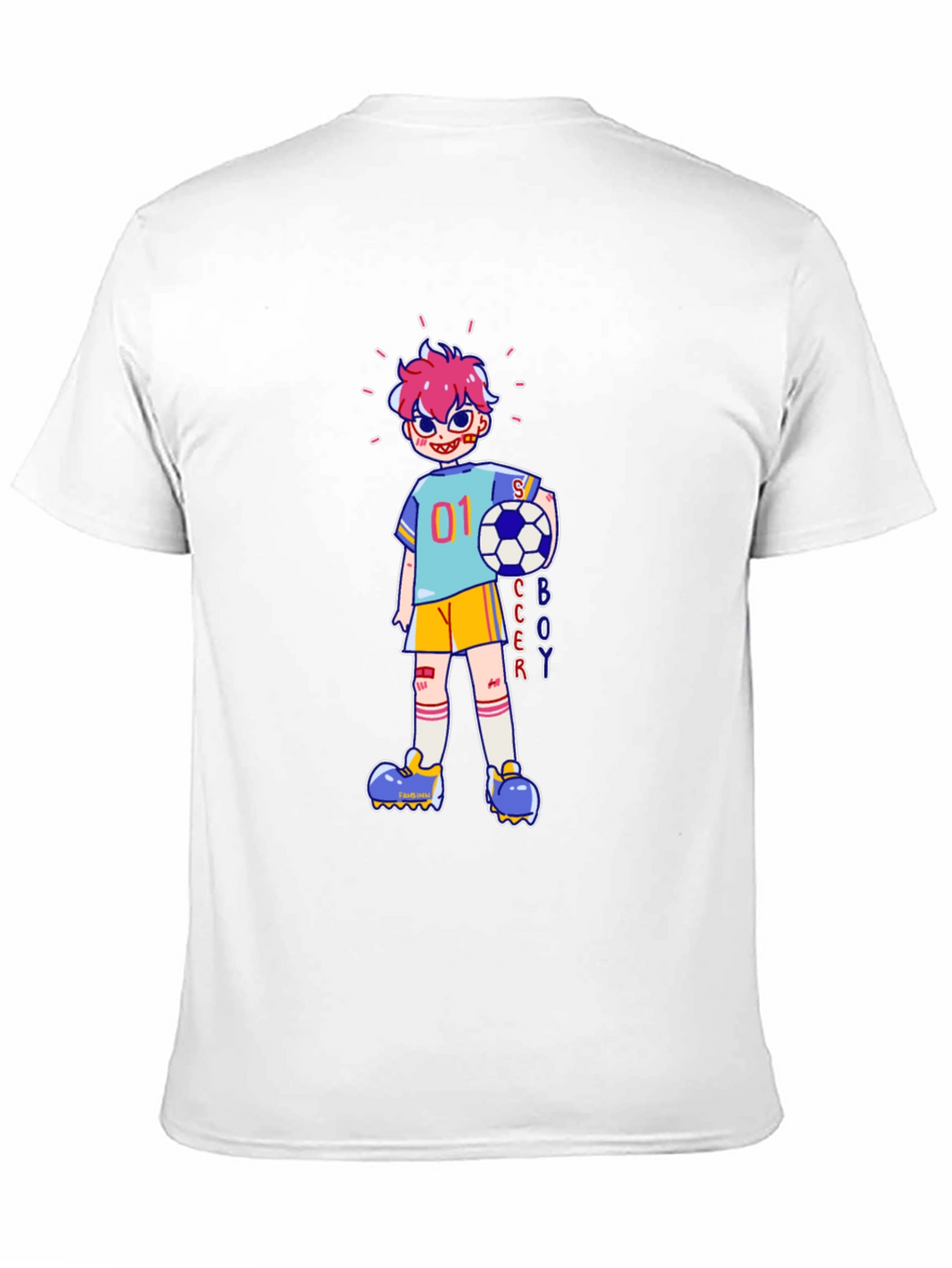 Soccer Boy Cartoon Graphic Tee