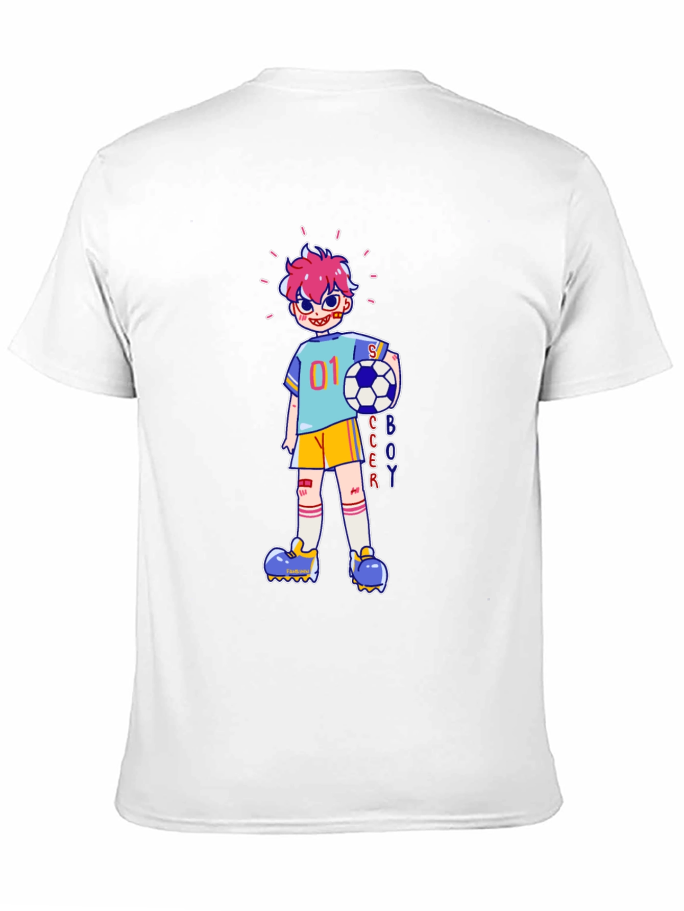 Soccer Boy Cartoon Graphic Tee
