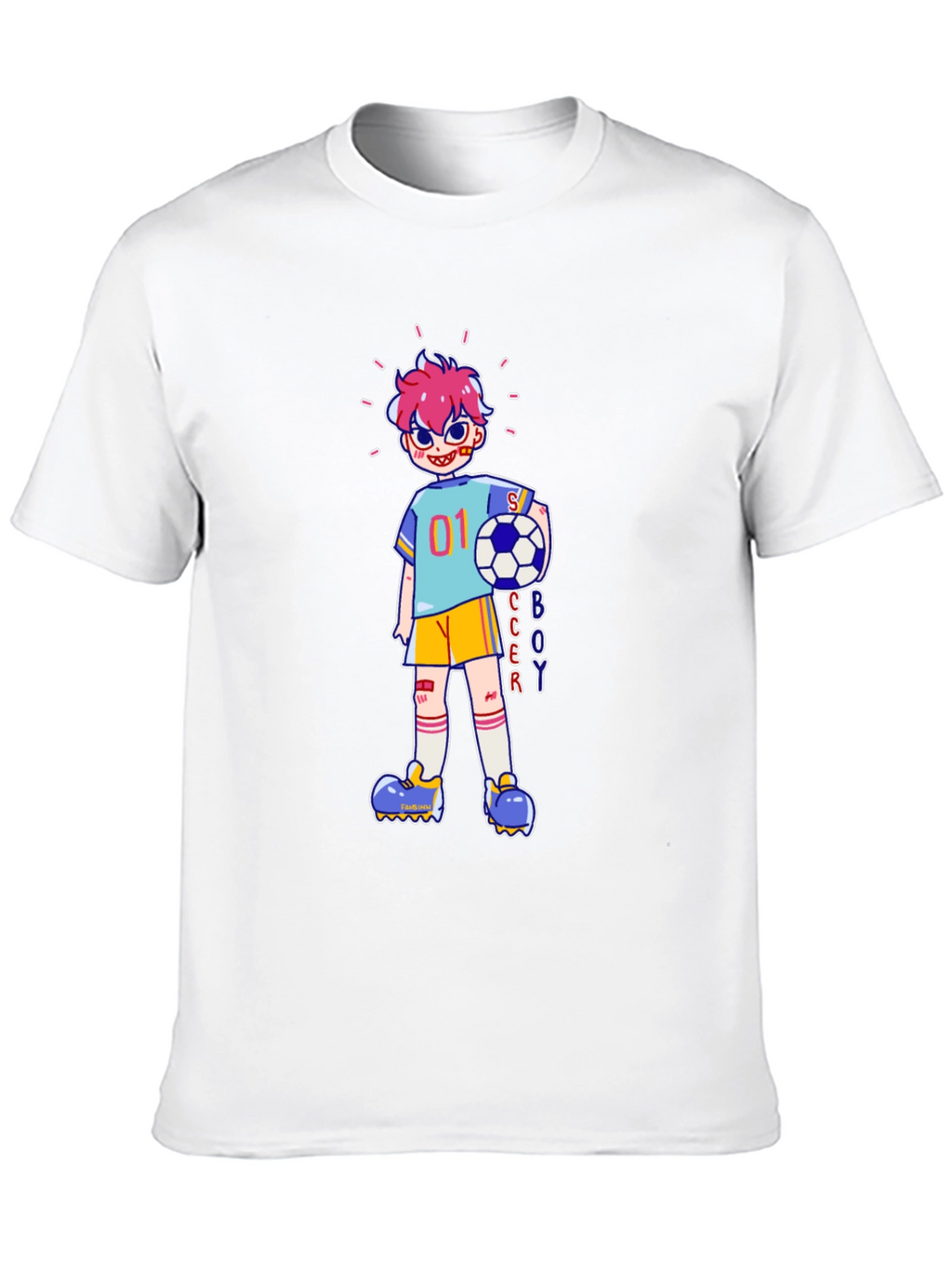 Soccer Boy Cartoon Graphic Tee