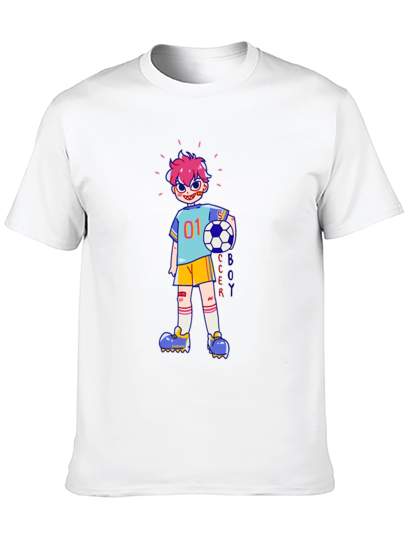 Soccer Boy Cartoon Graphic Tee