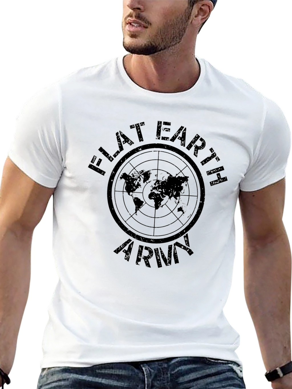 Flat Earth Army T-Shirt - Conspiracy Theory Tee