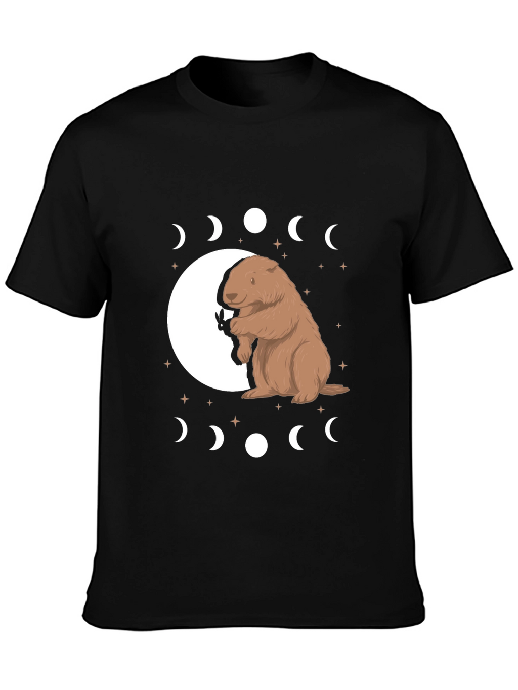 Groundhog Moon Phase Graphic Tee