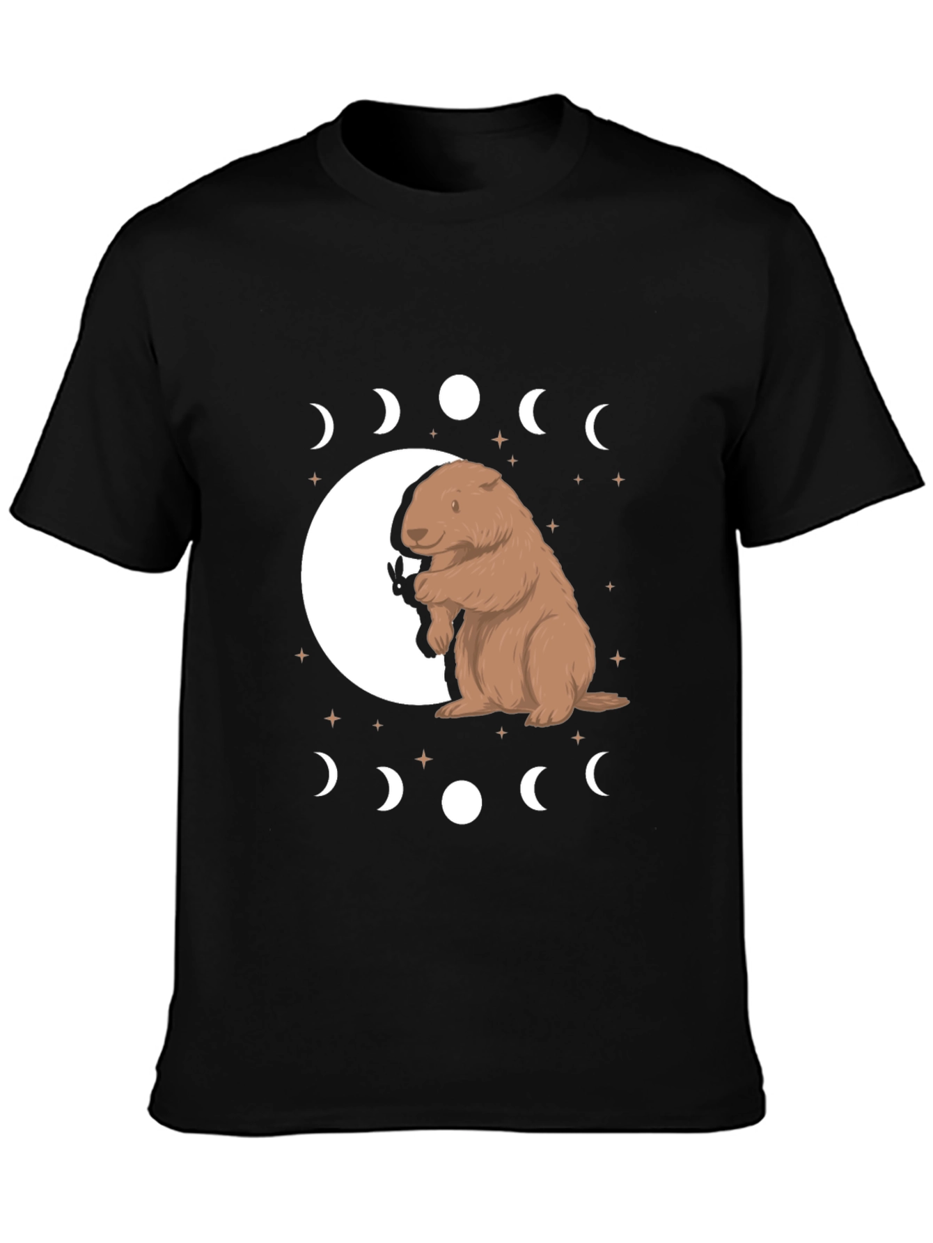 Groundhog Moon Phase Graphic Tee