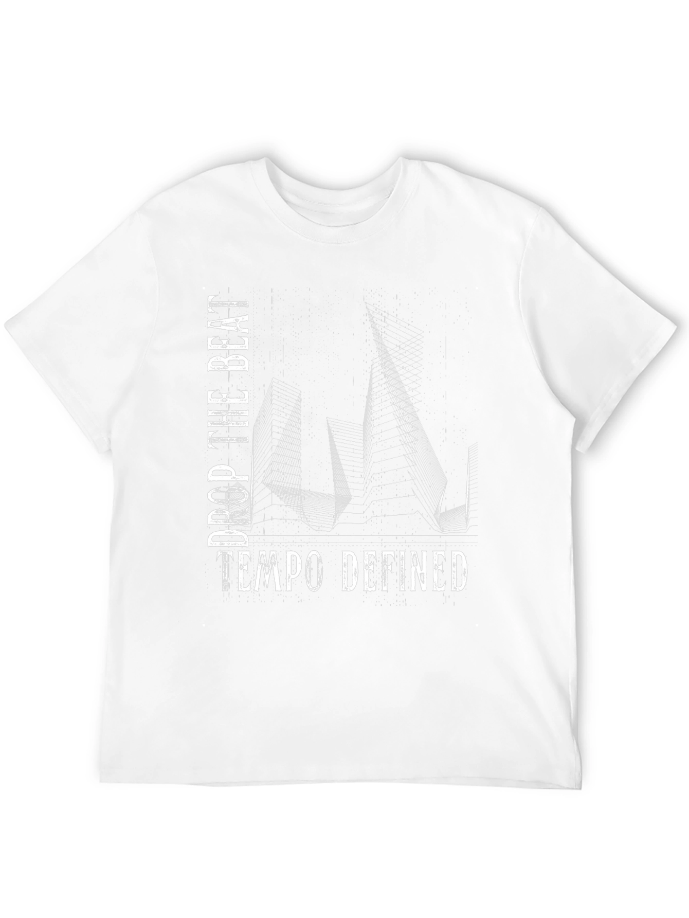 Drop the Beat Tempo Defined Black Graphic Tee