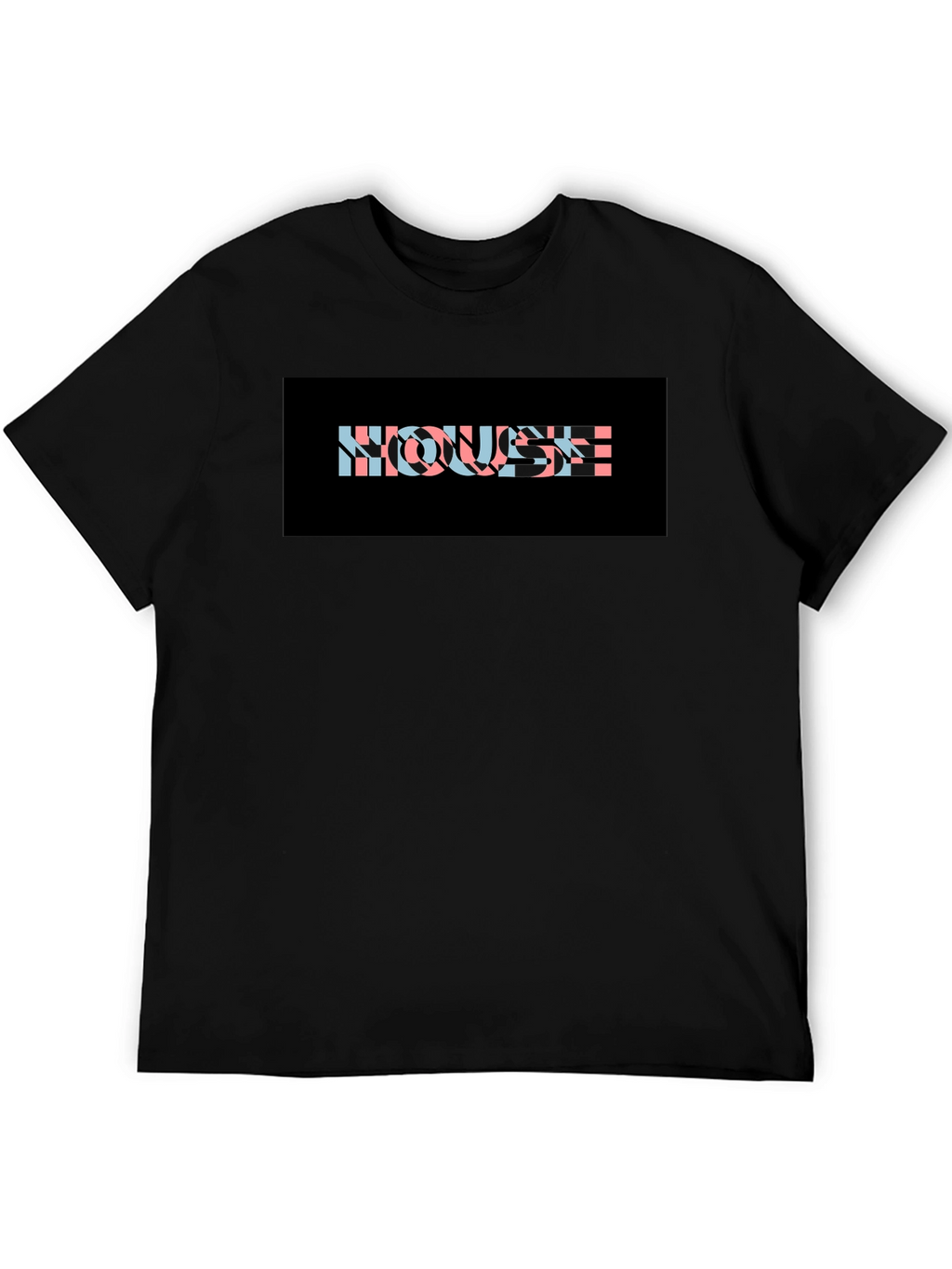 Black HOUSE Graphic Print T-Shirt