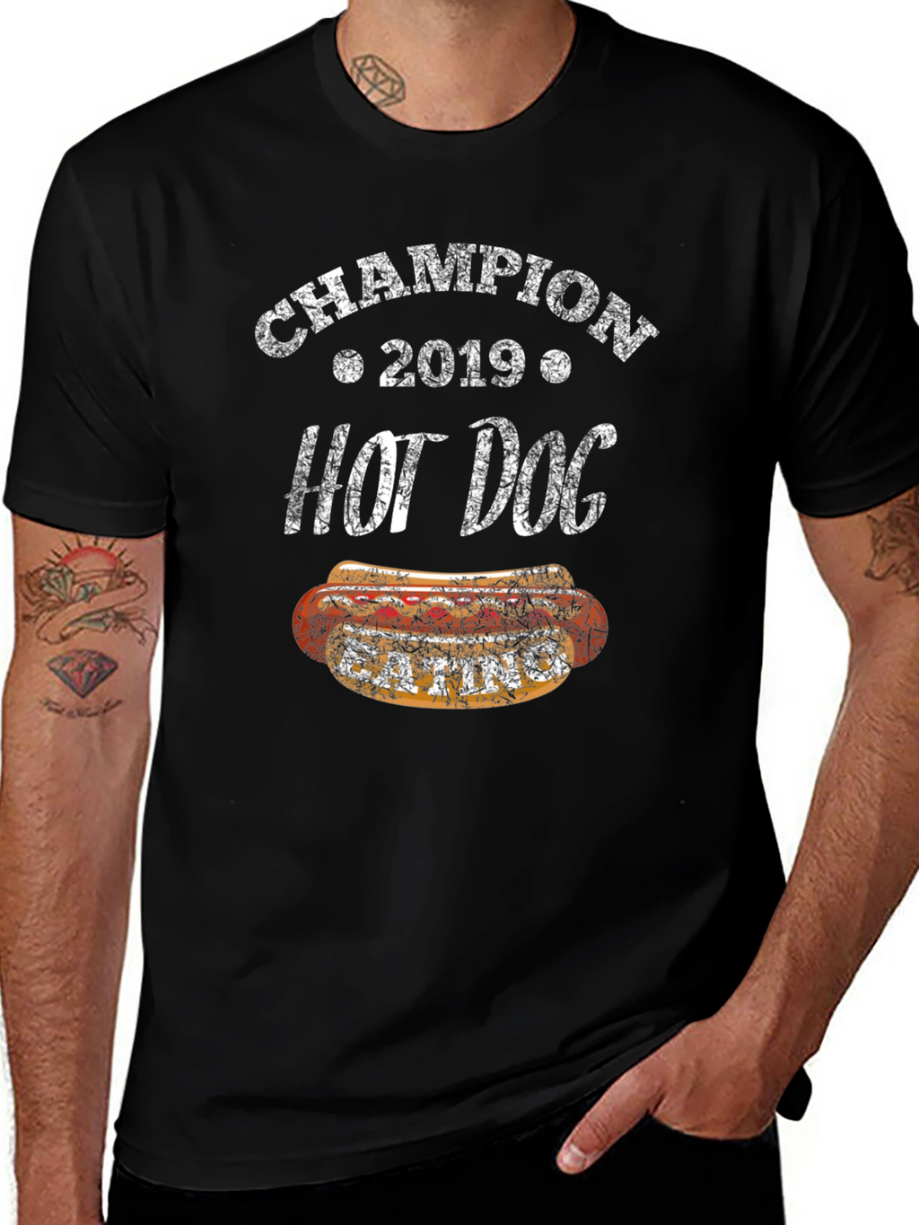 Champion 2019 Hot Dog Eating T-Shirt