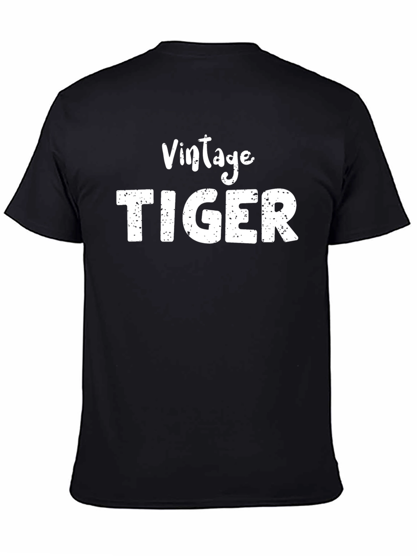 Vintage Tiger Graphic T-Shirt - Black