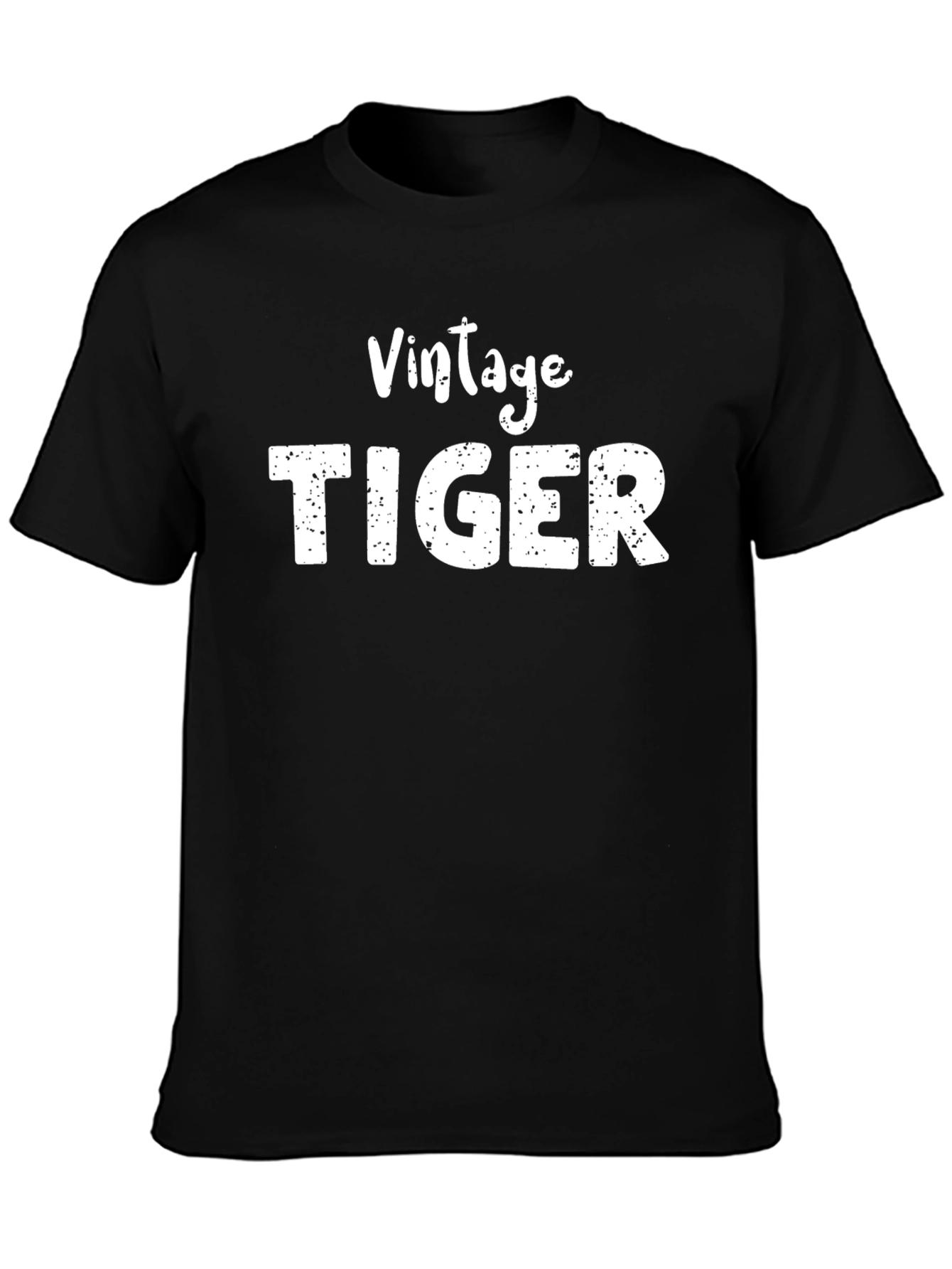 Vintage Tiger Graphic T-Shirt - Black
