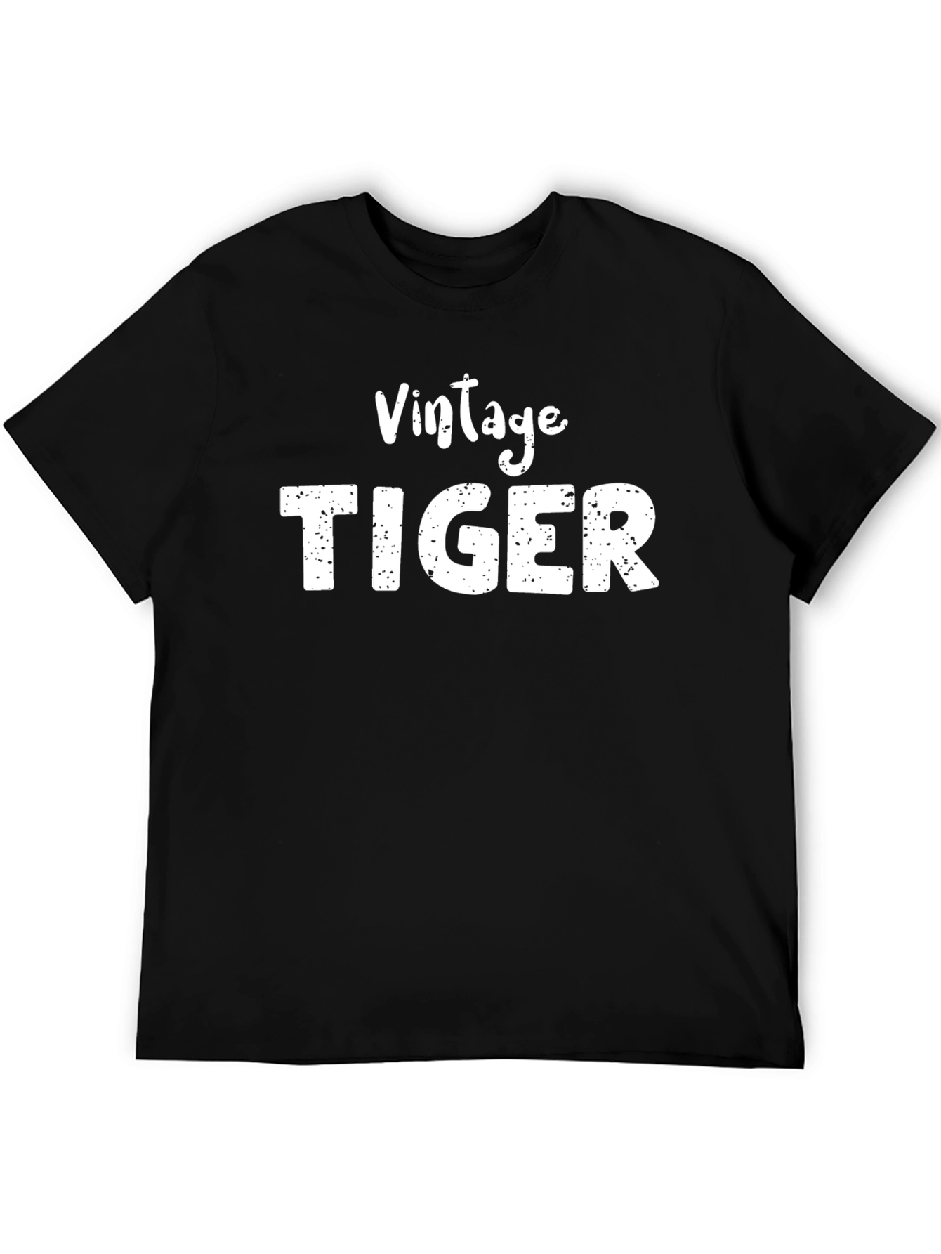 Vintage Tiger Graphic T-Shirt - Black