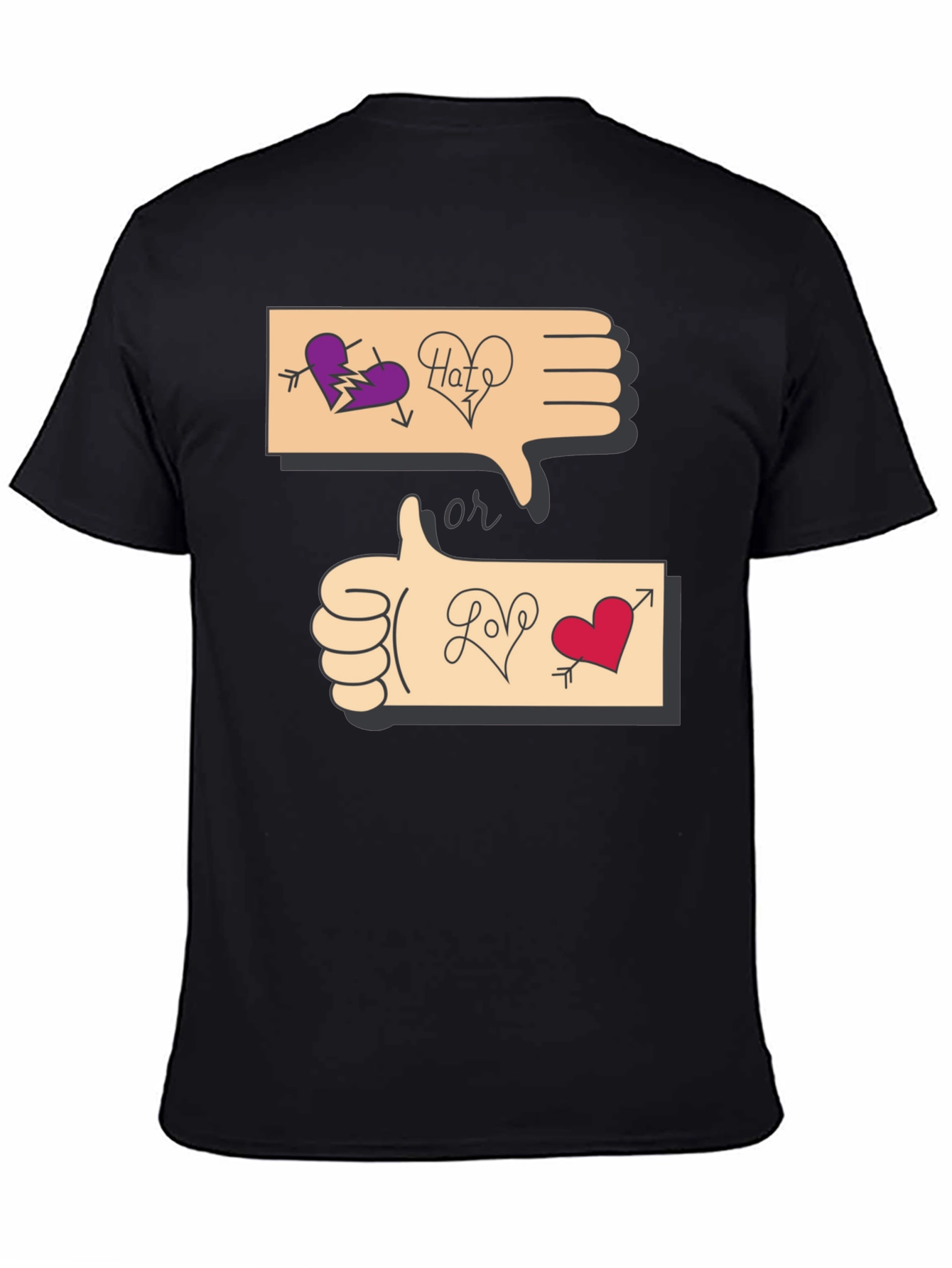Love or Hate Graphic T-Shirt