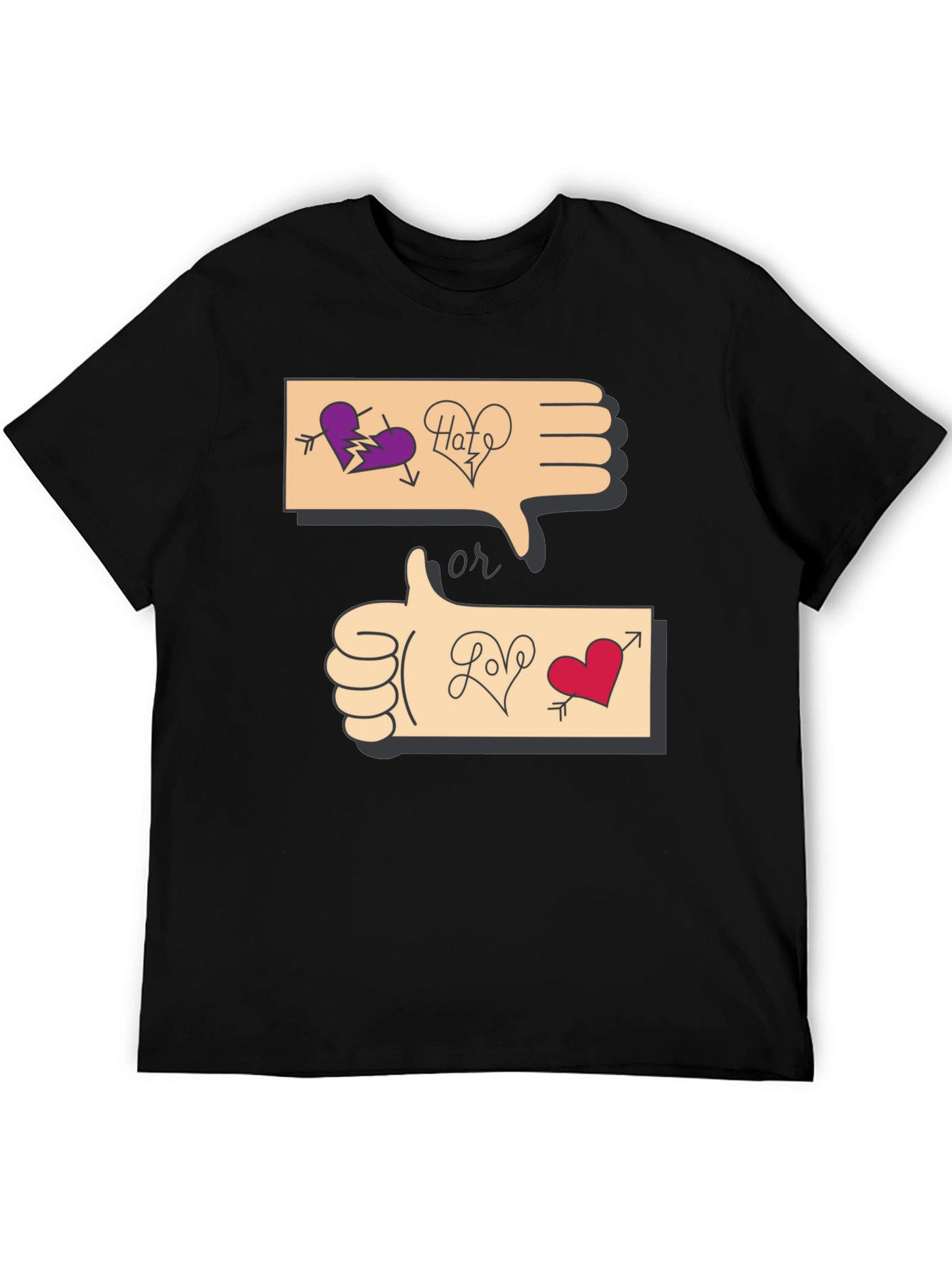 Love or Hate Graphic T-Shirt