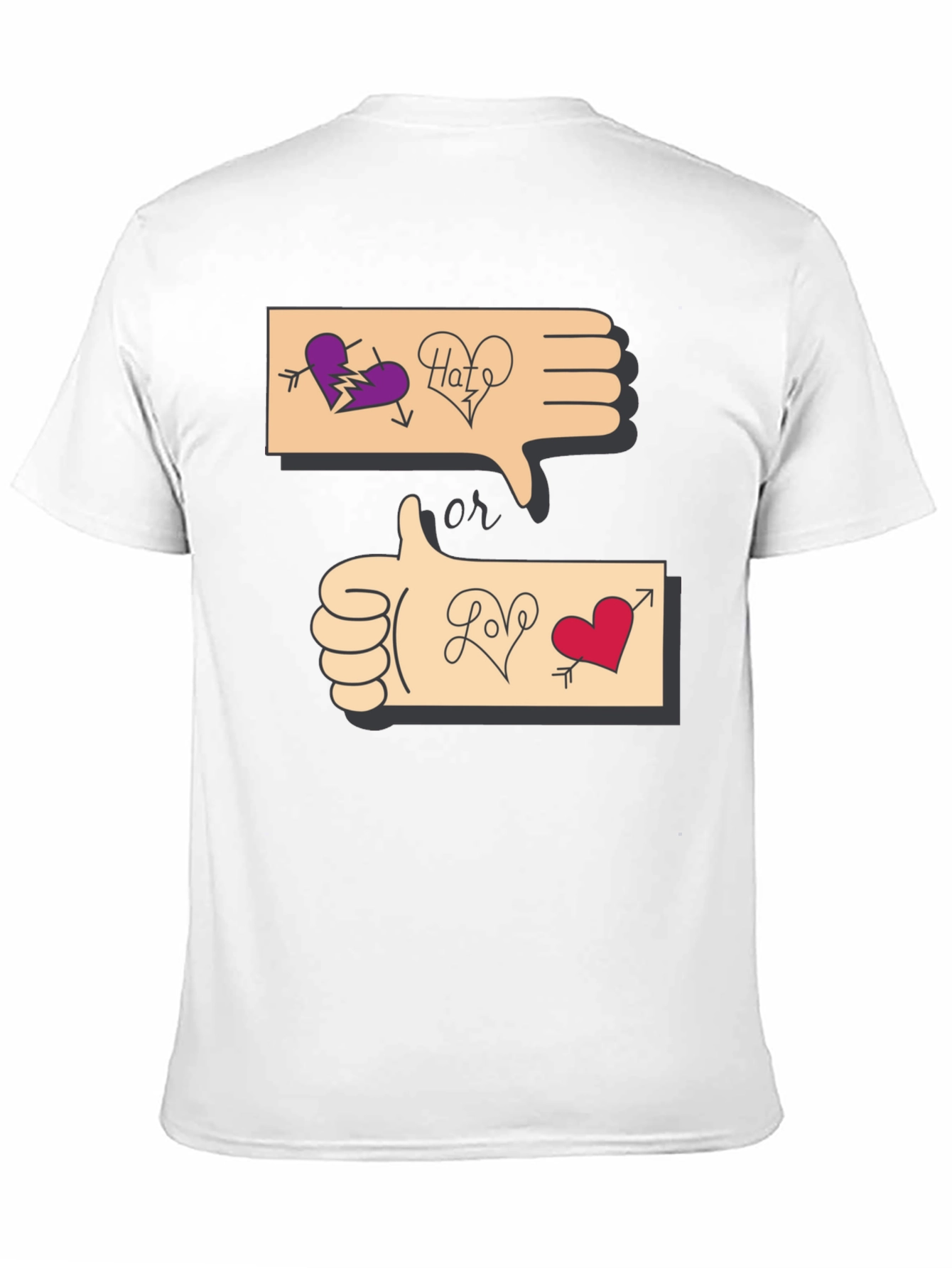 Love or Hate Graphic T-Shirt