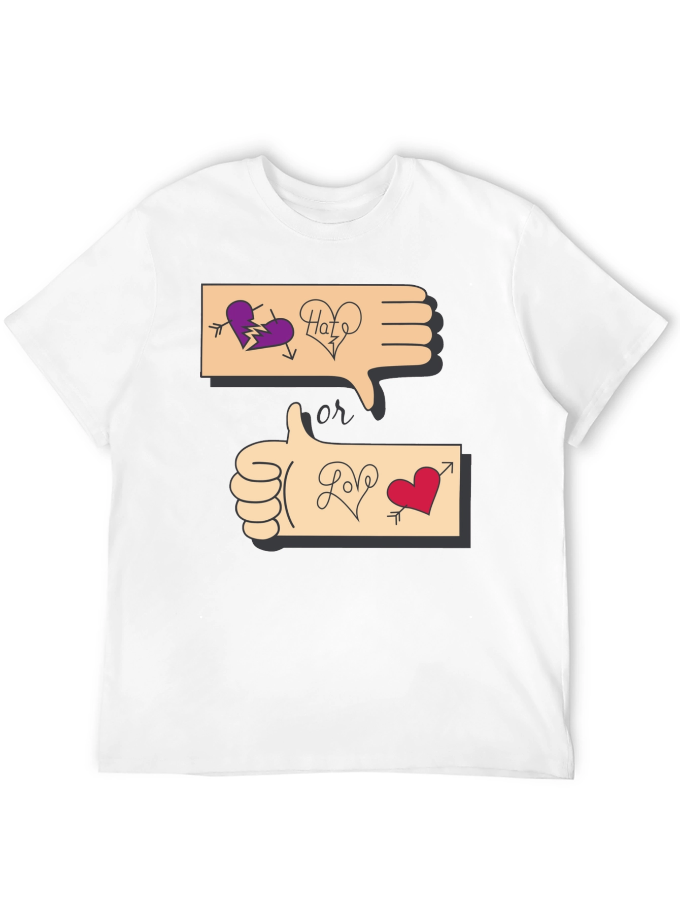 Love or Hate Graphic T-Shirt