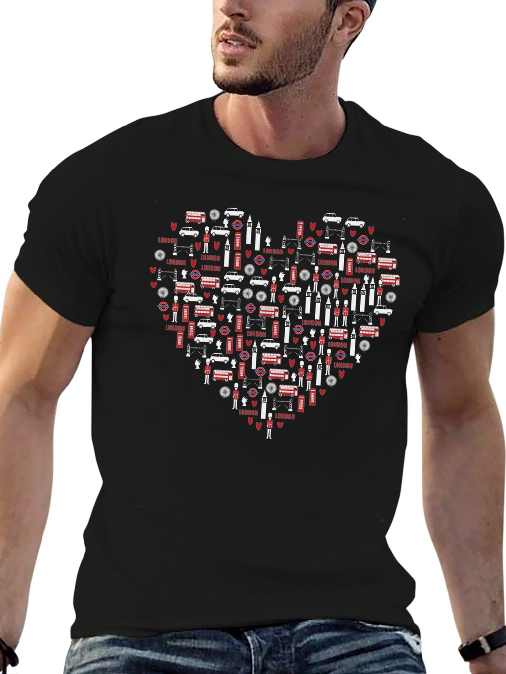 London Love Black T-Shirt