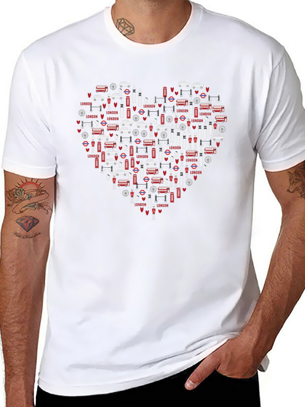 London Love Black T-Shirt