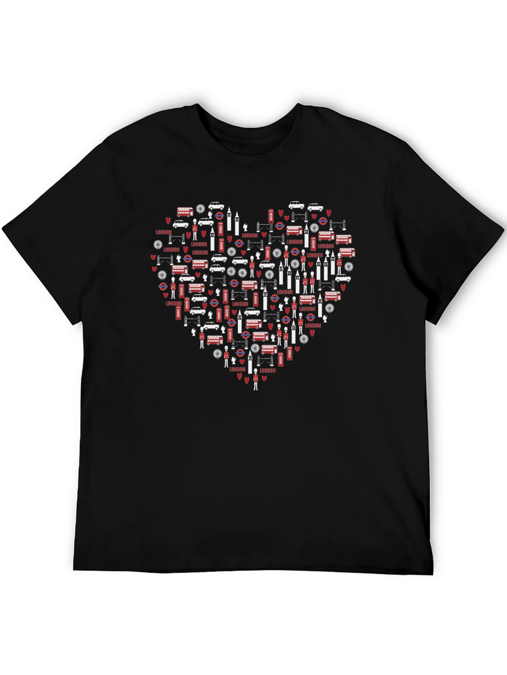 London Love Black T-Shirt